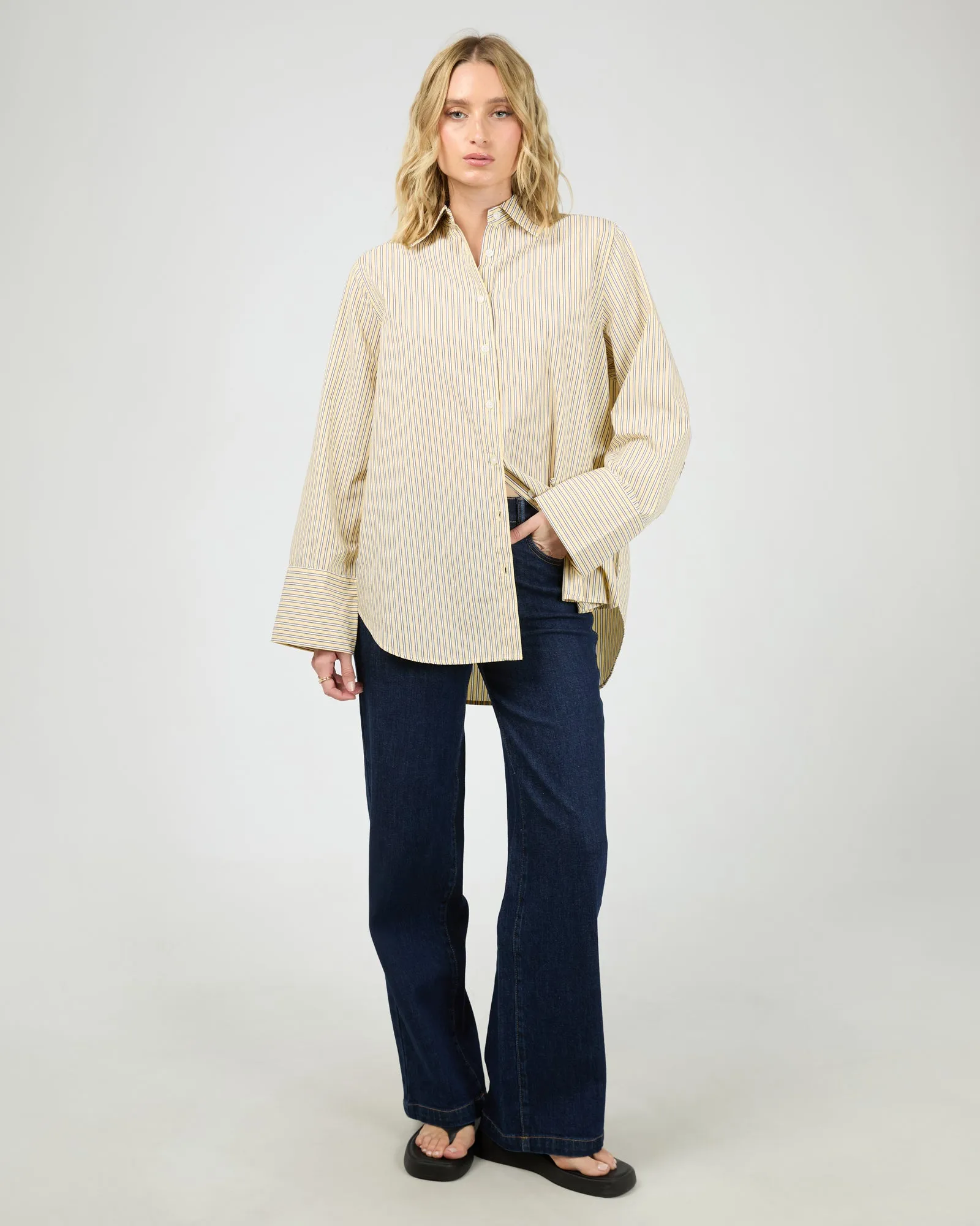 Nara Stripe Shirt Yellow sold by All About Eve product image thumbnail 3