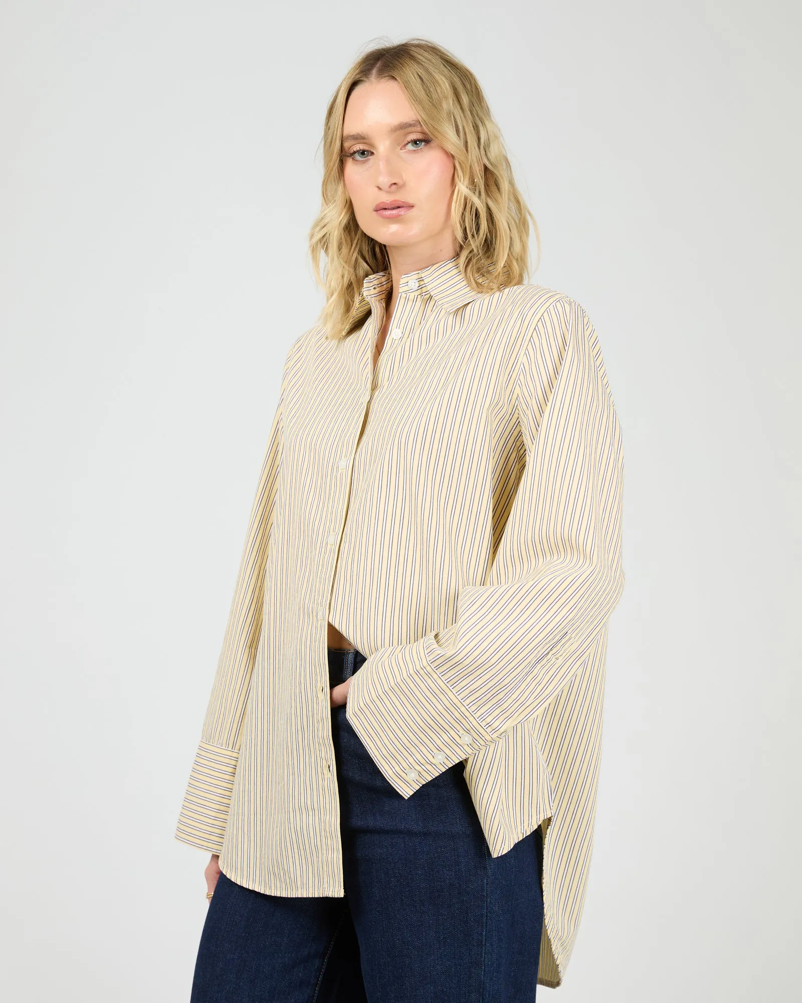 Nara Stripe Shirt Yellow sold by All About Eve product image thumbnail 5