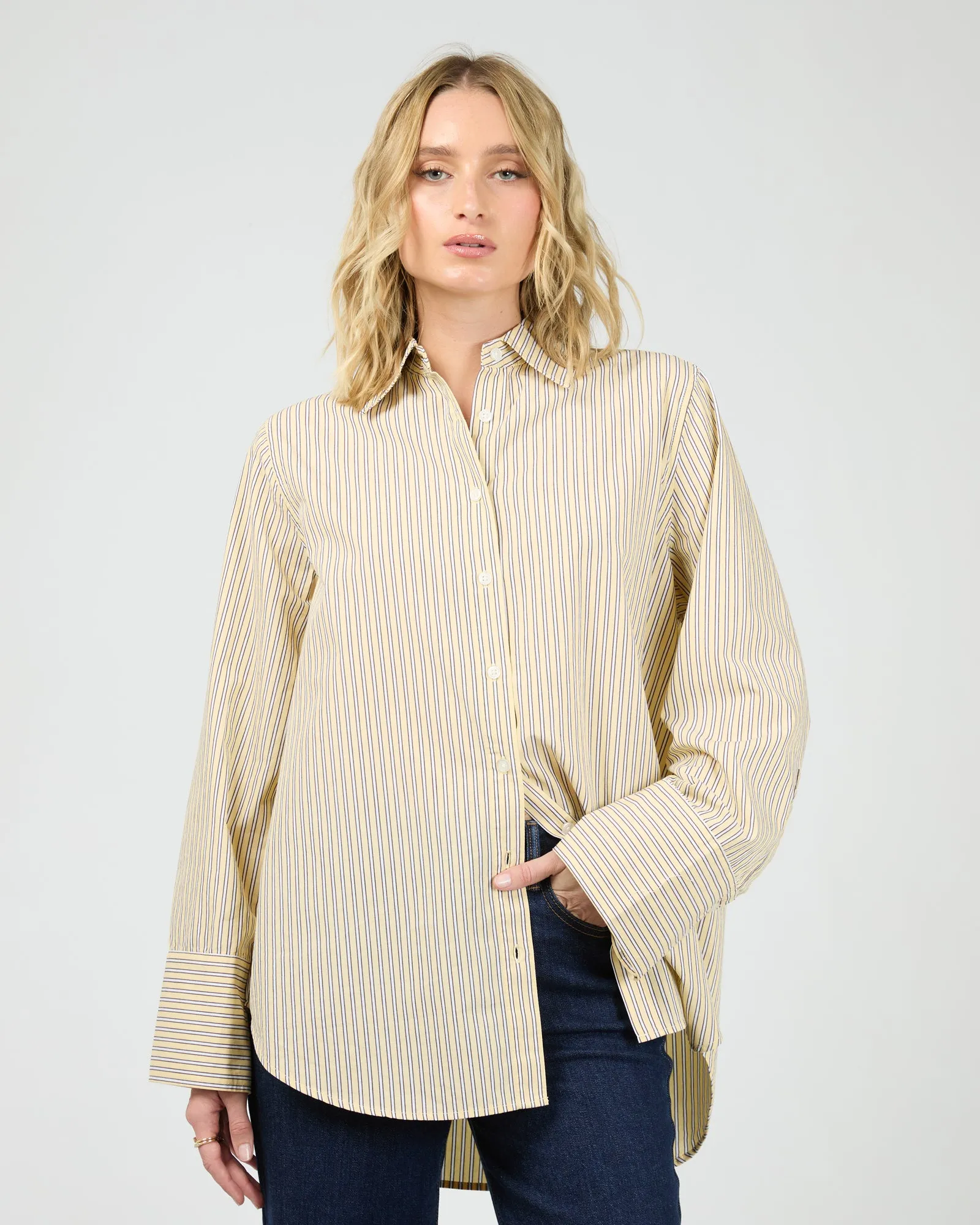 Nara Stripe Shirt Yellow sold by All About Eve product image thumbnail 2