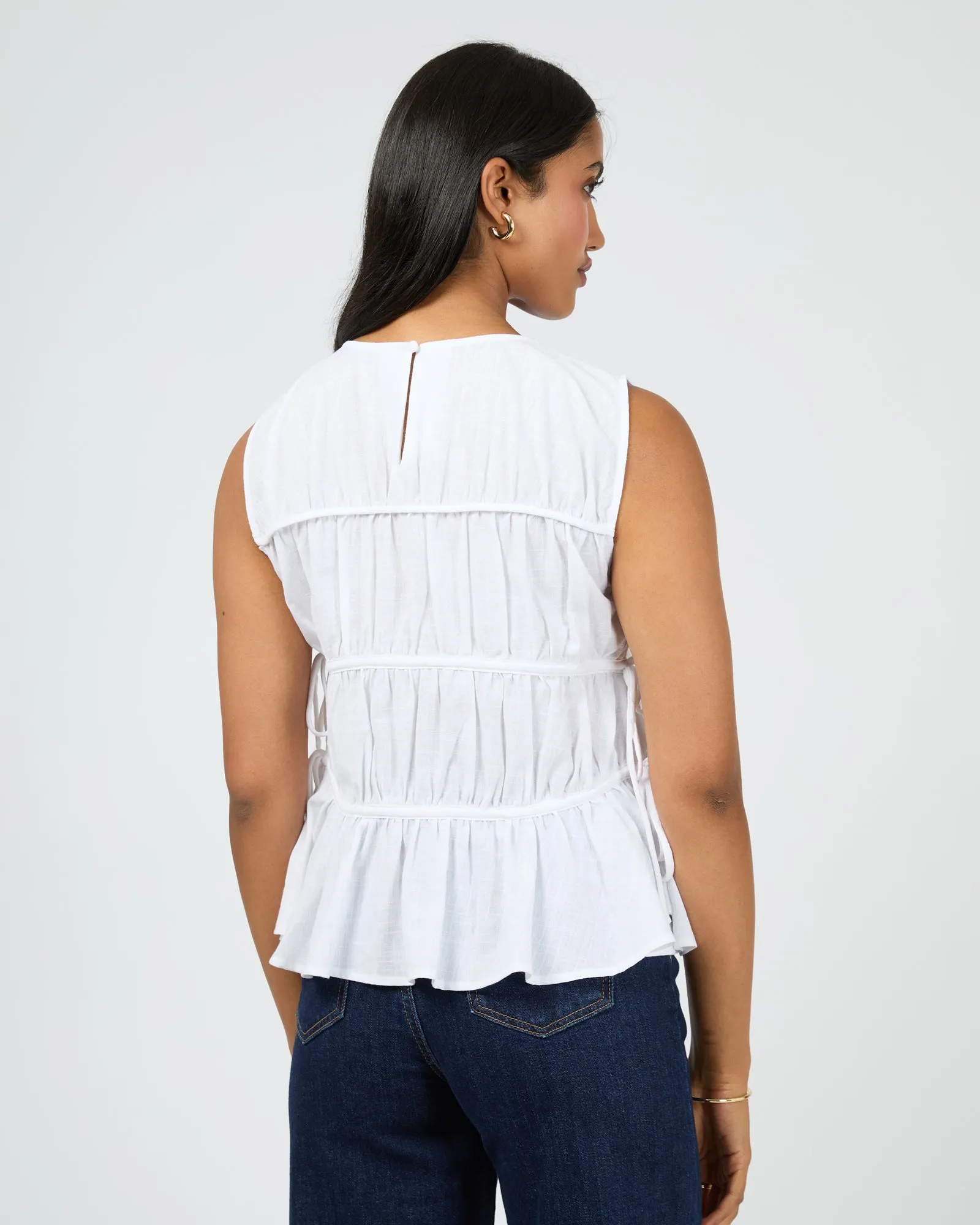 Lou Lou Tie Top White sold by All About Eve product image thumbnail 3