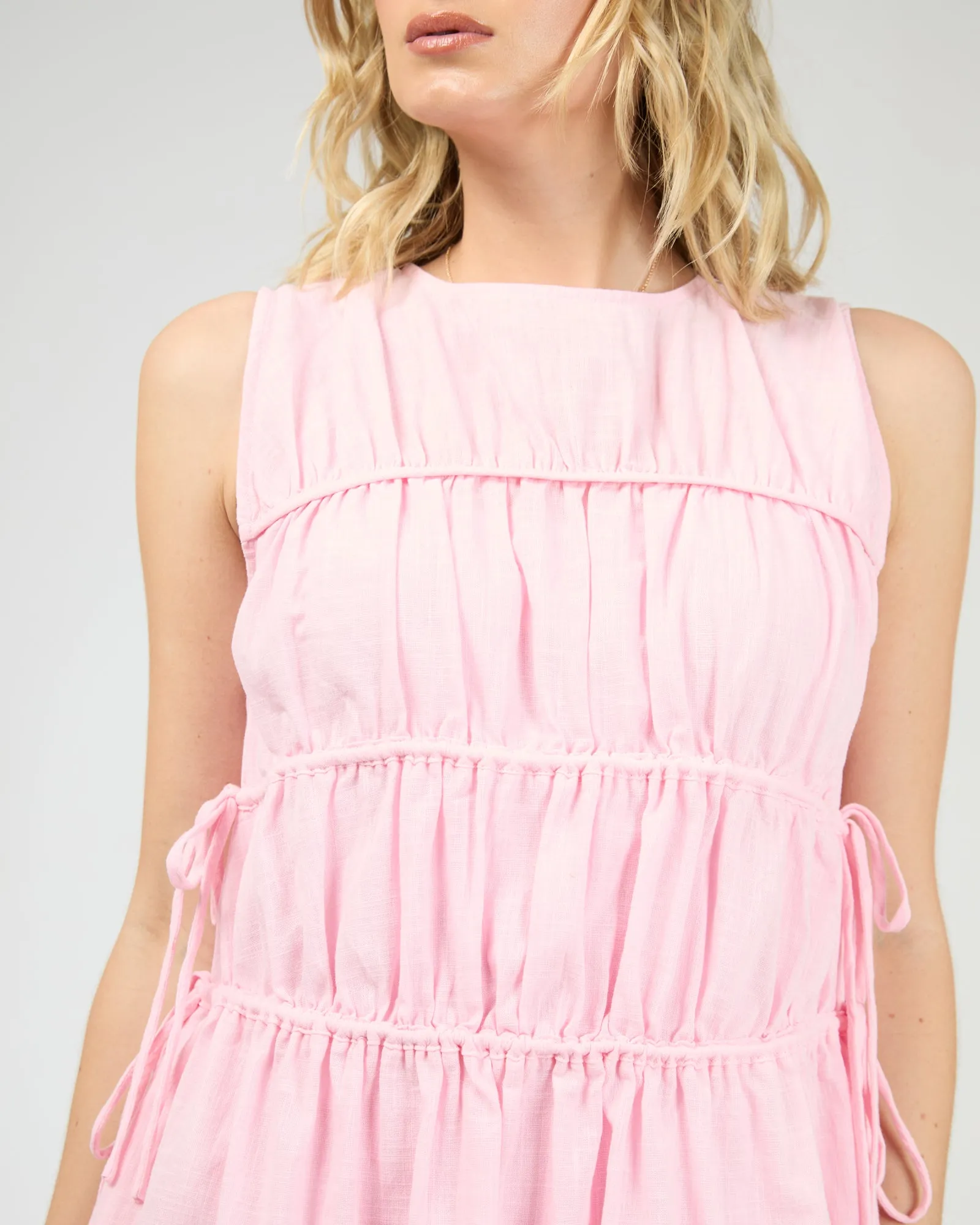 Lou Lou Tie Mini Dress Light Pink sold by All About Eve product image thumbnail 5