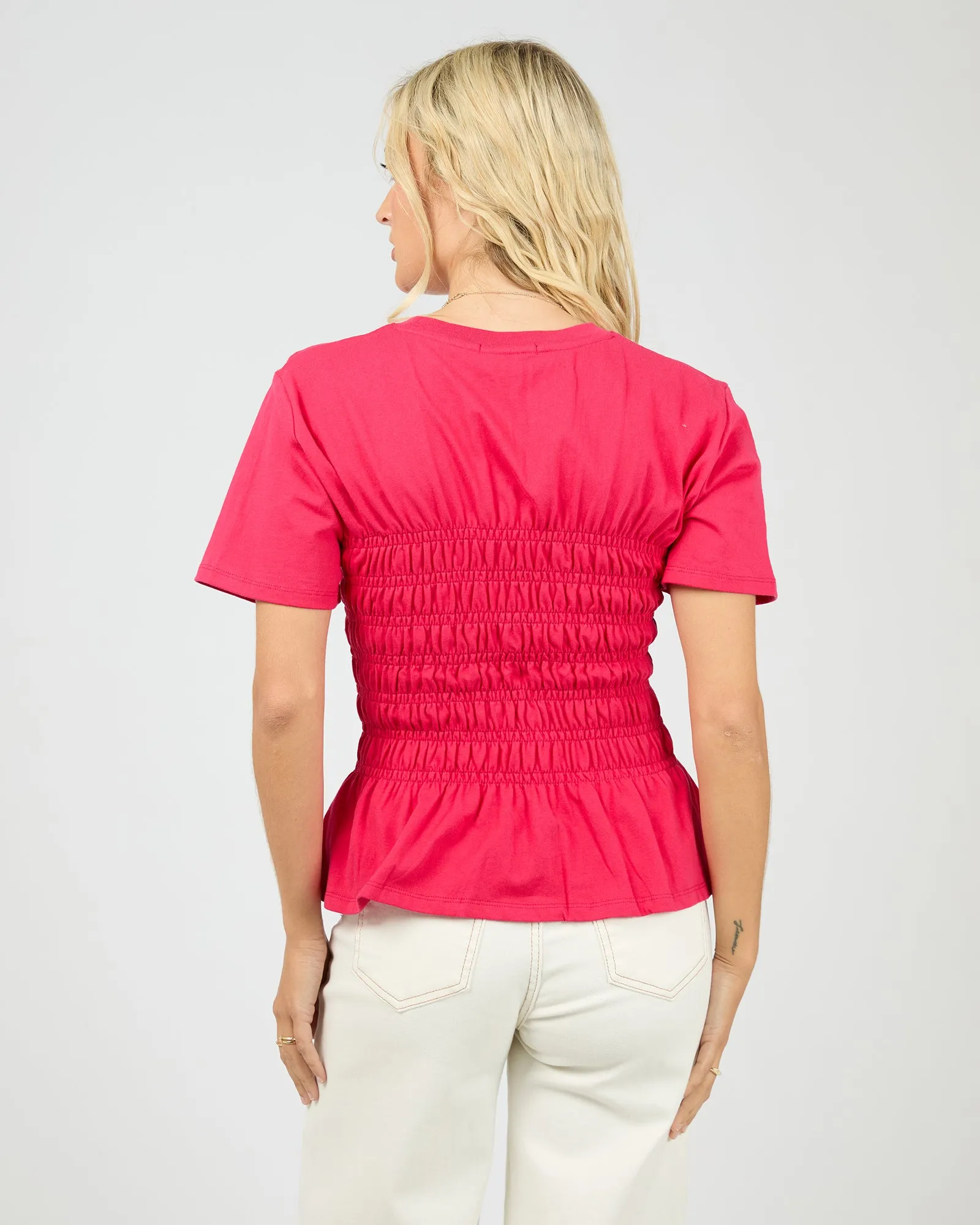 Lipa Ruched Top Red sold by All About Eve product image thumbnail 3