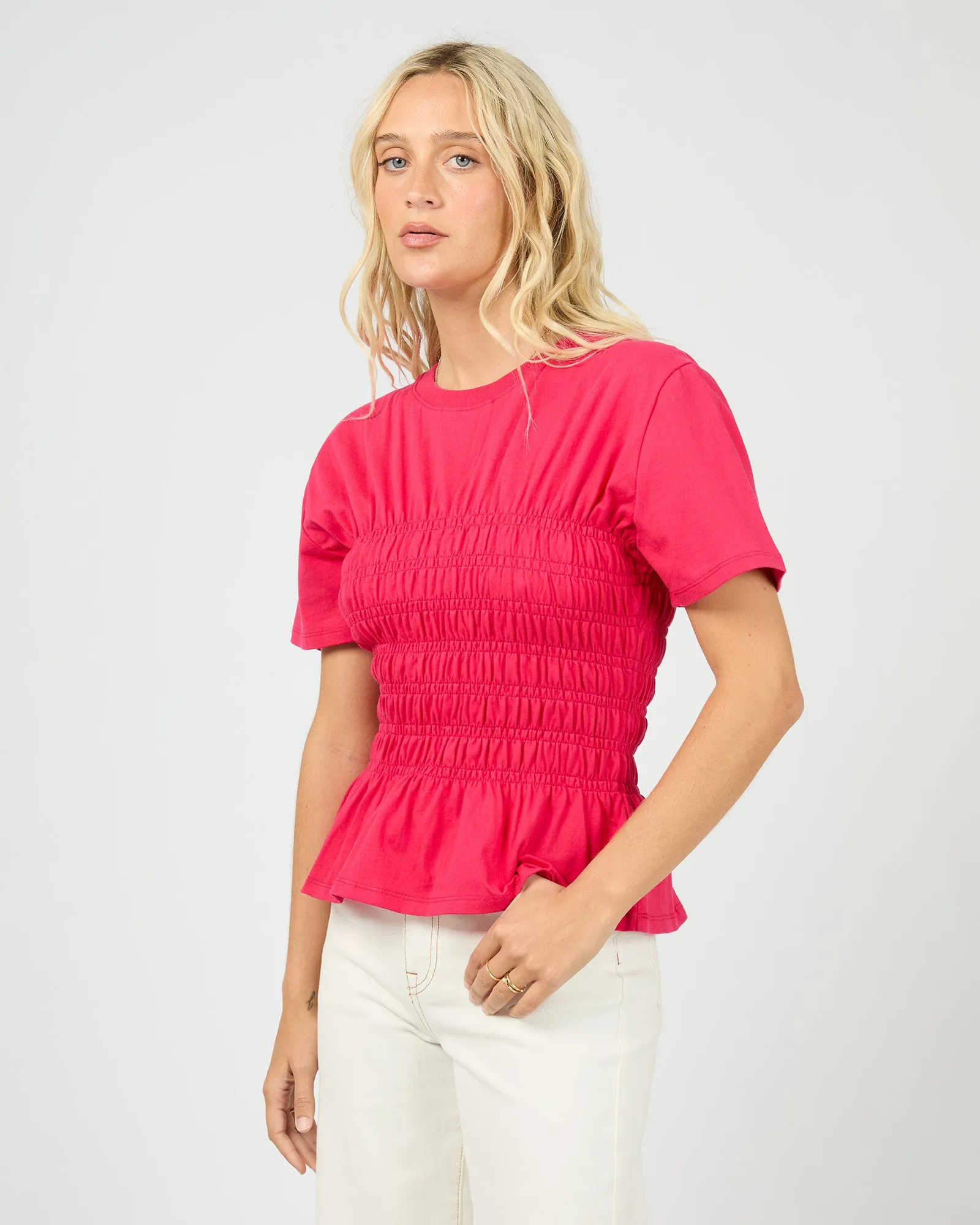 Lipa Ruched Top Red sold by All About Eve product image thumbnail 4