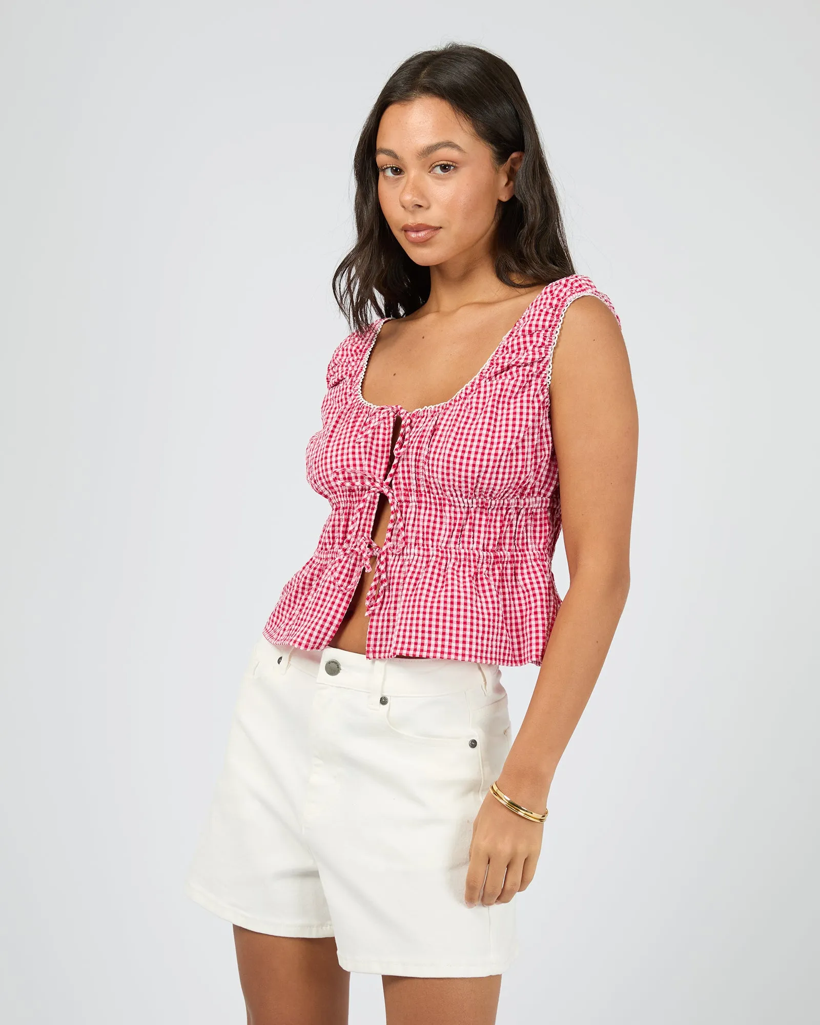 Lani Tie Top Check sold by All About Eve product image thumbnail 5
