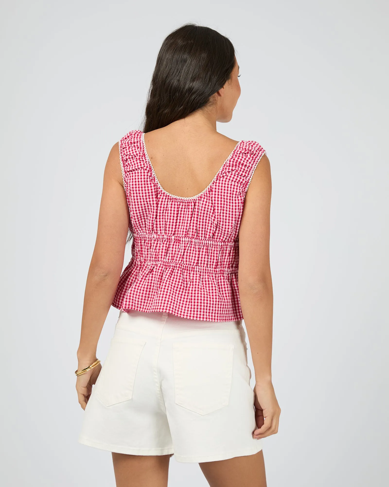 Lani Tie Top Check sold by All About Eve product image thumbnail 3