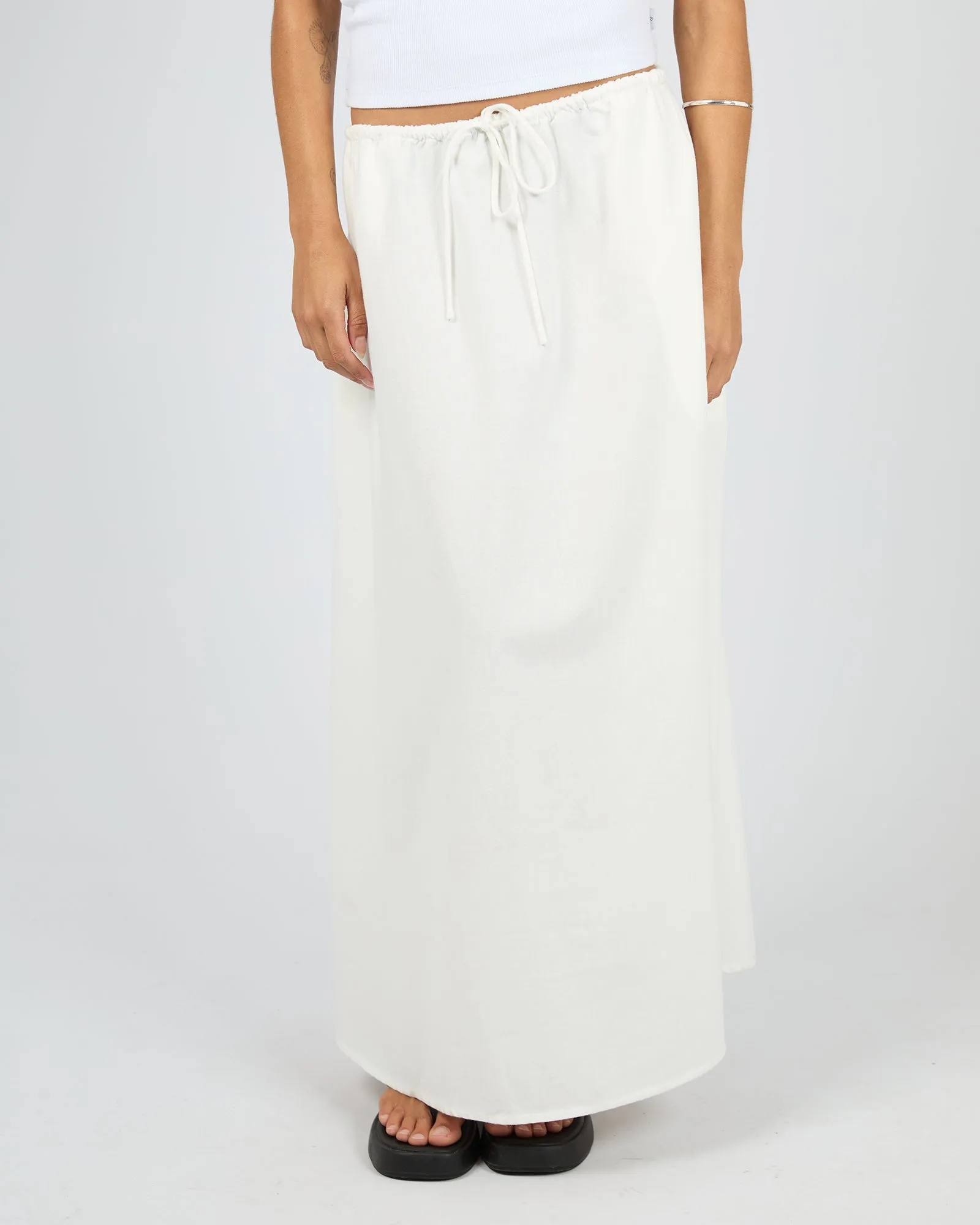 Aae Timeless Maxi Skirt White sold by All About Eve