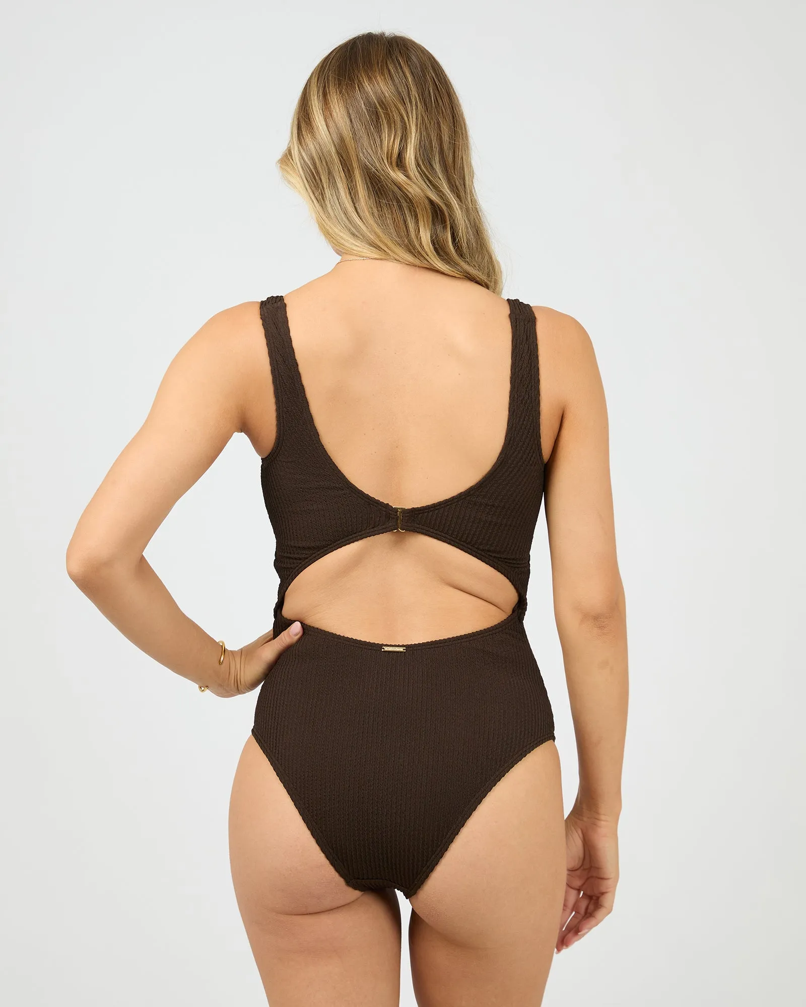 Phoenix Rib Underwire One Piece Brown sold by All About Eve product image thumbnail 4