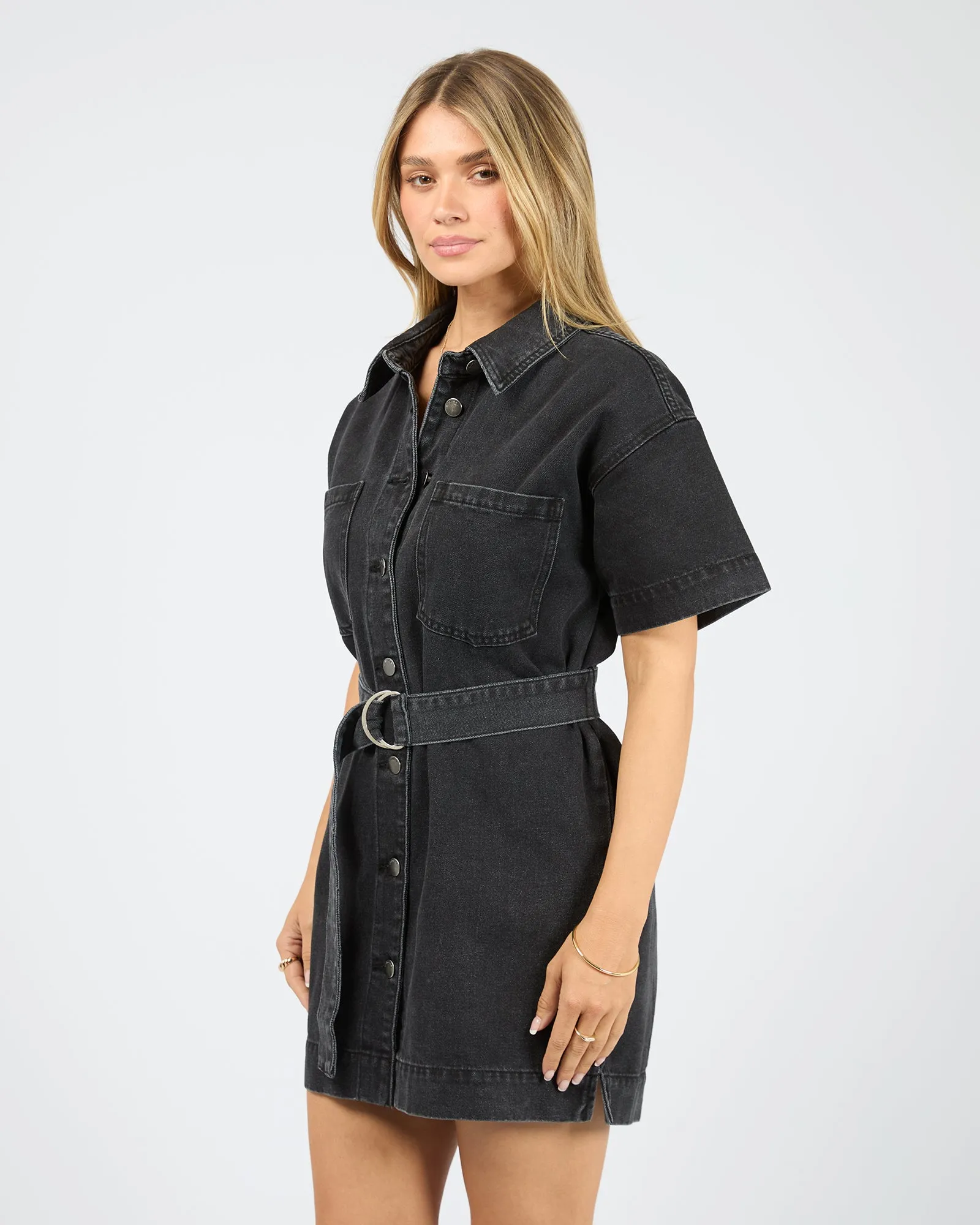 Sunny Denim Dress Washed Black sold by All About Eve product image thumbnail 4