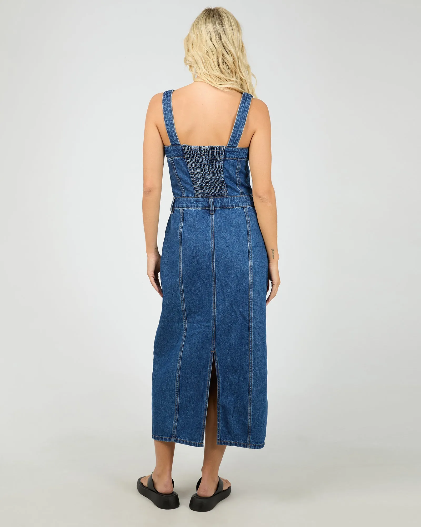Coco Midi Denim Dress Heritage Blue sold by All About Eve product image thumbnail 3