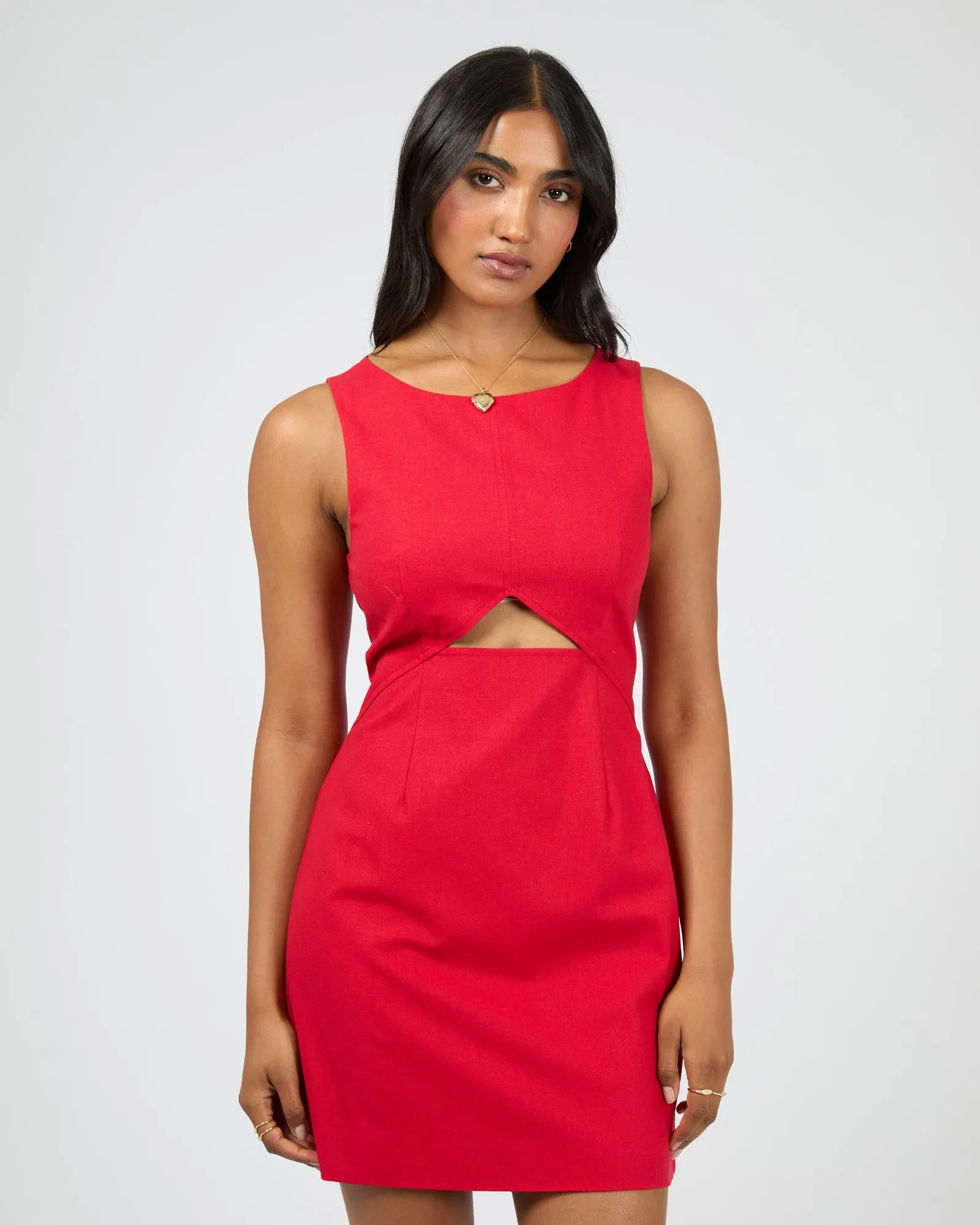 Mavis Mini Dress Red sold by All About Eve