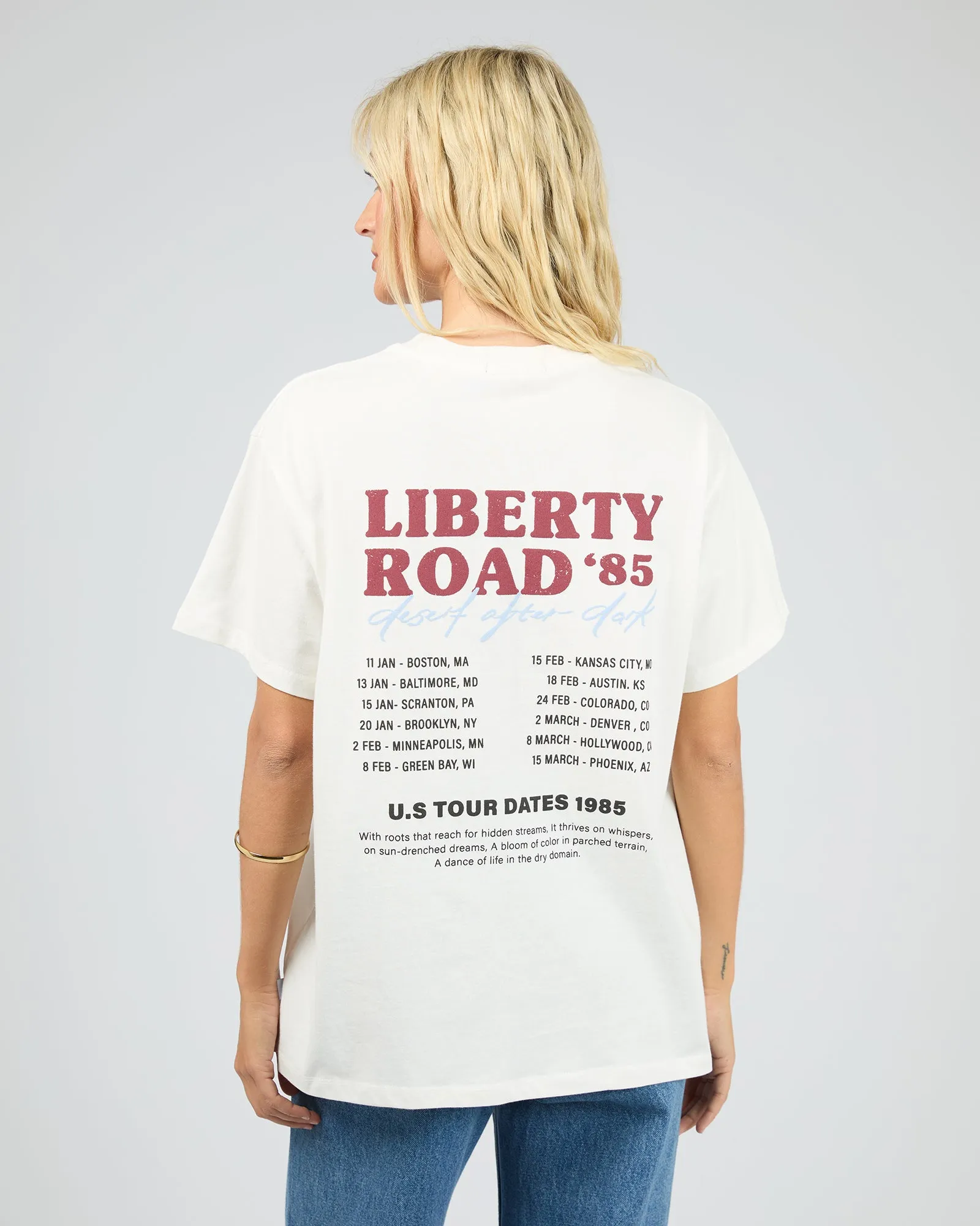Liberty Road Relaxed Tee Vintage White sold by All About Eve product image thumbnail 3