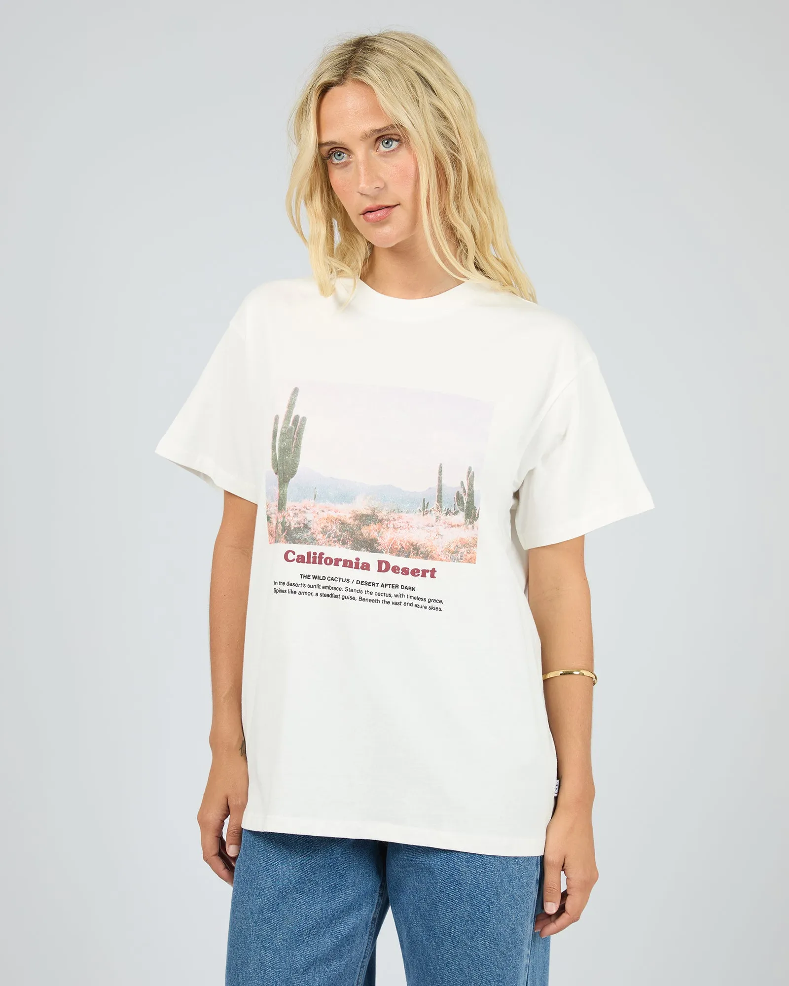 Liberty Road Relaxed Tee Vintage White sold by All About Eve