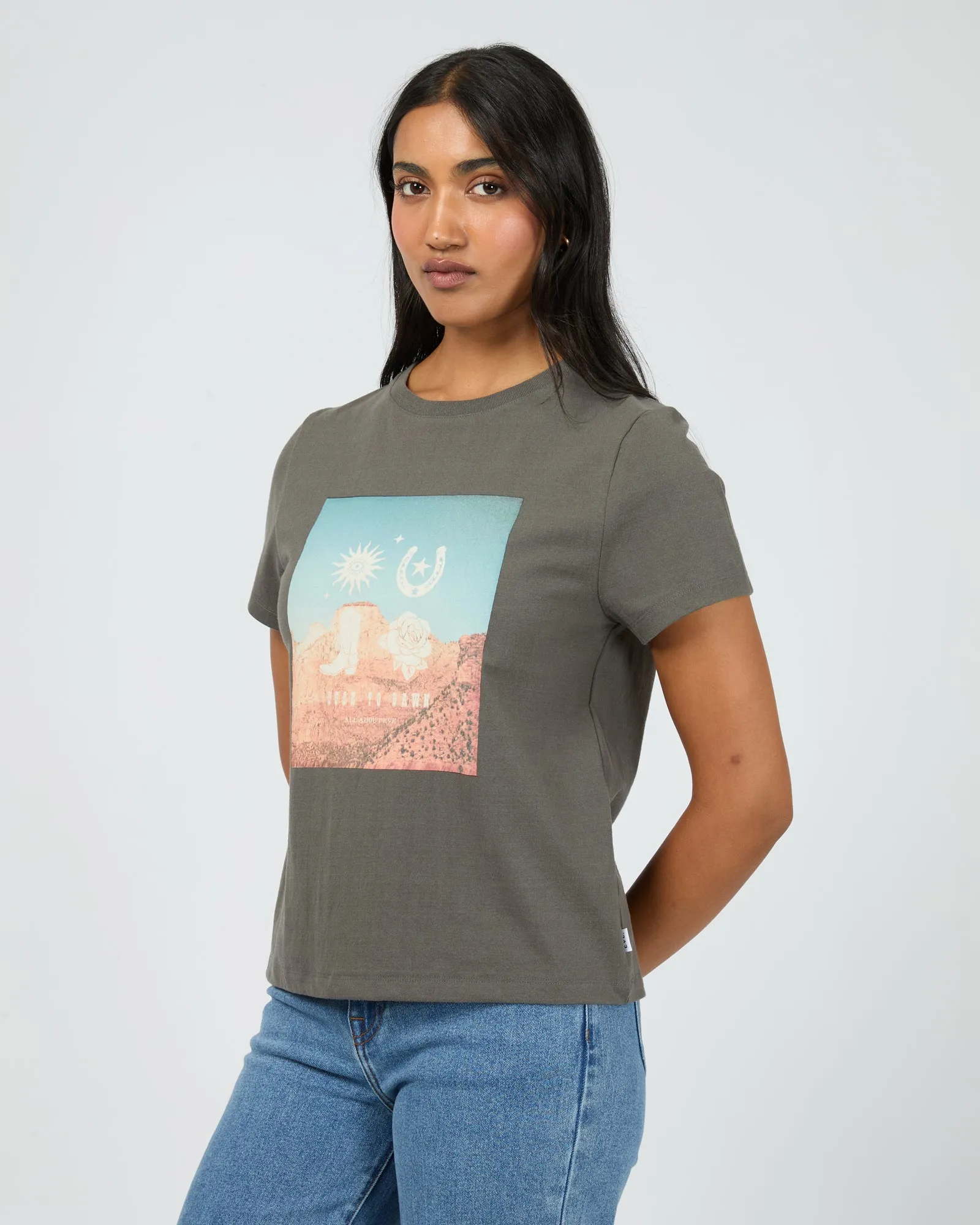 Dusk To Dawn Regular Tee Charcoal sold by All About Eve product image thumbnail 4