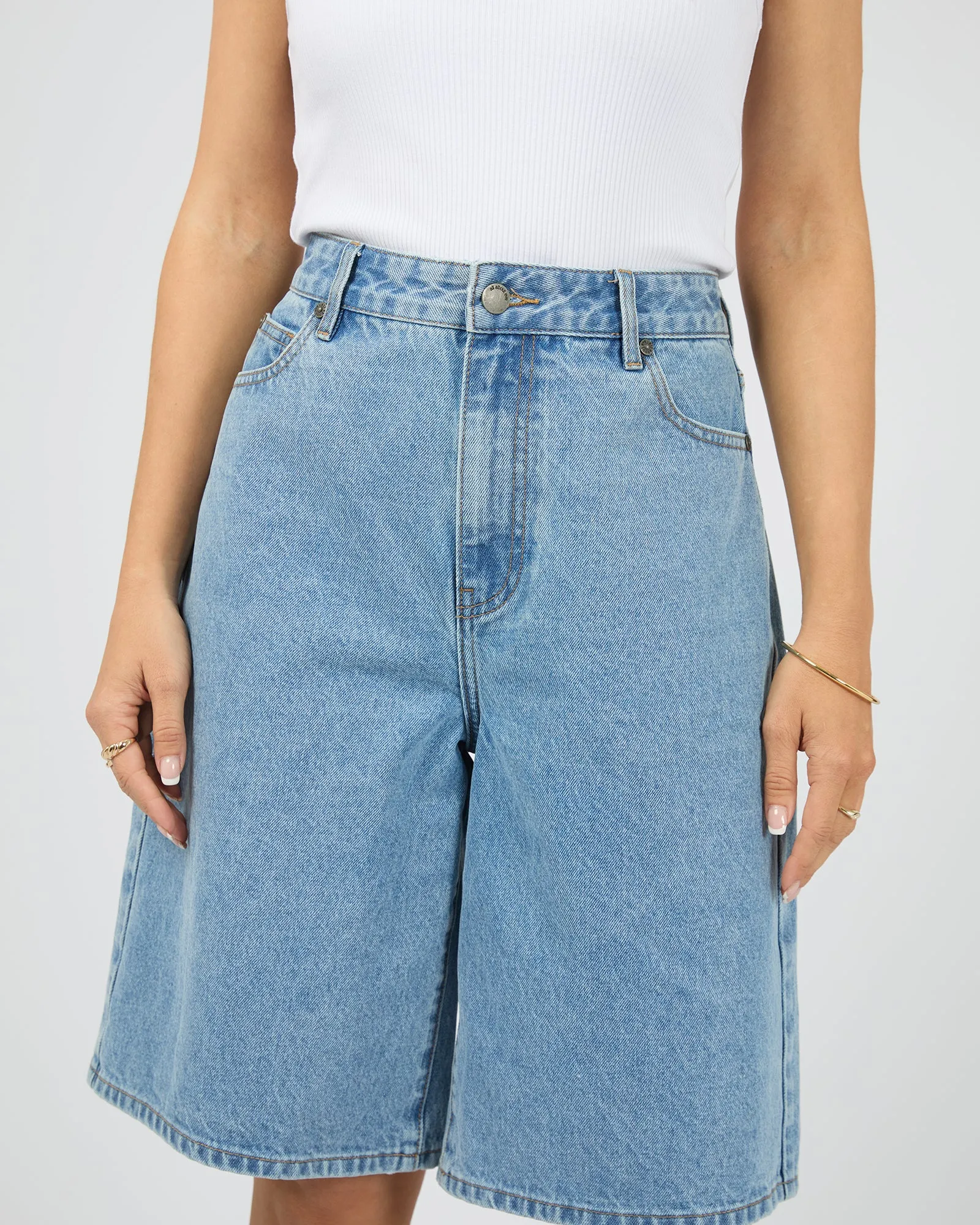 Maya Denim Jort Light Blue sold by All About Eve product image thumbnail 5