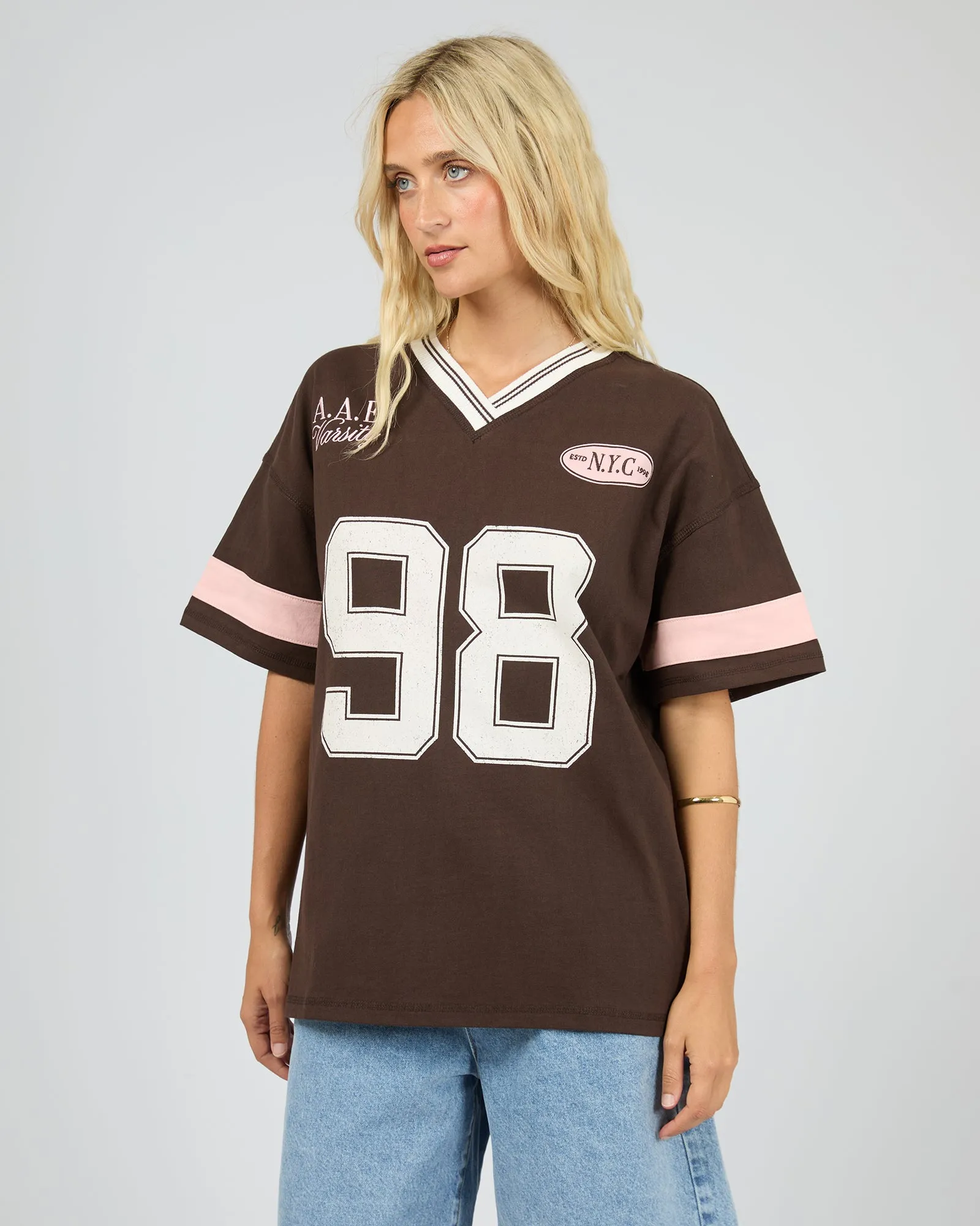 Soho V-Neck Tee Brown sold by All About Eve product image thumbnail 4