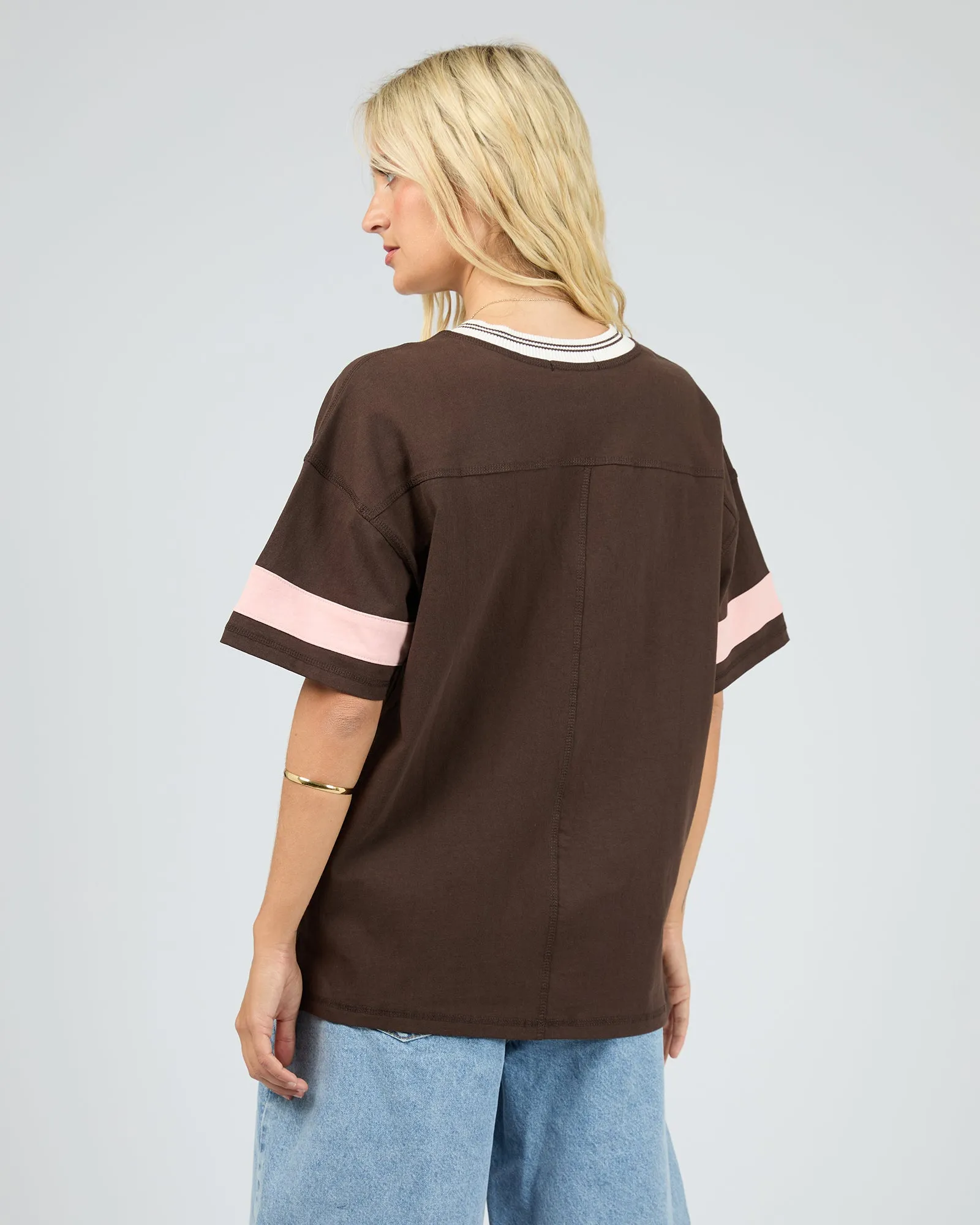 Soho V-Neck Tee Brown sold by All About Eve product image thumbnail 3