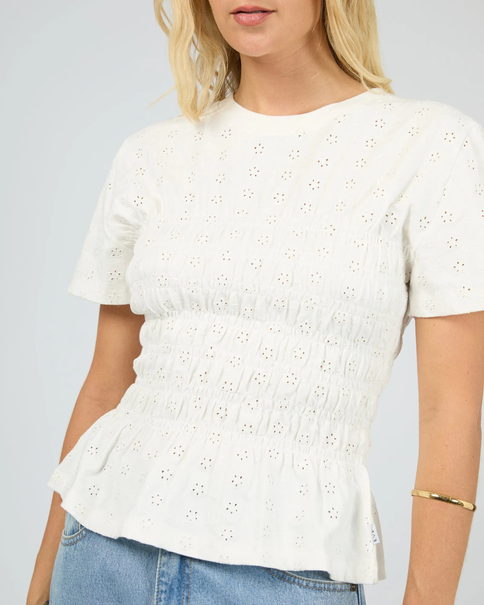 Soli Ruched Top White sold by All About Eve product image thumbnail 5