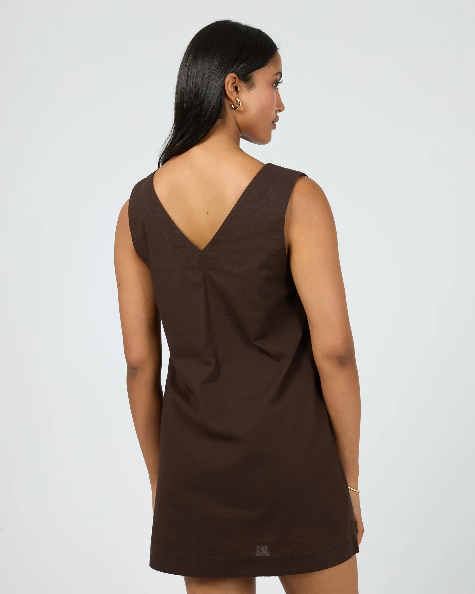 Essential Mini Dress Brown sold by All About Eve product image thumbnail 3