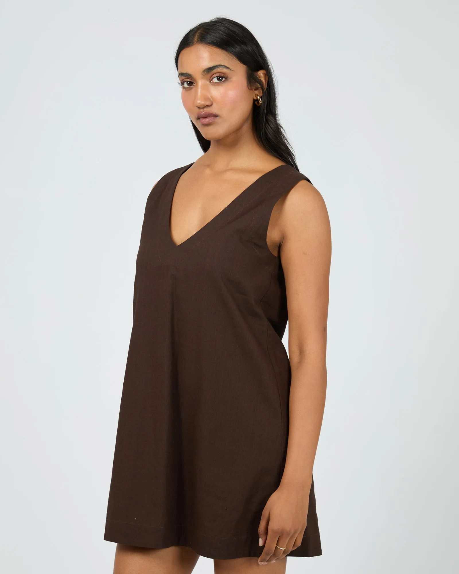 Essential Mini Dress Brown sold by All About Eve product image thumbnail 4