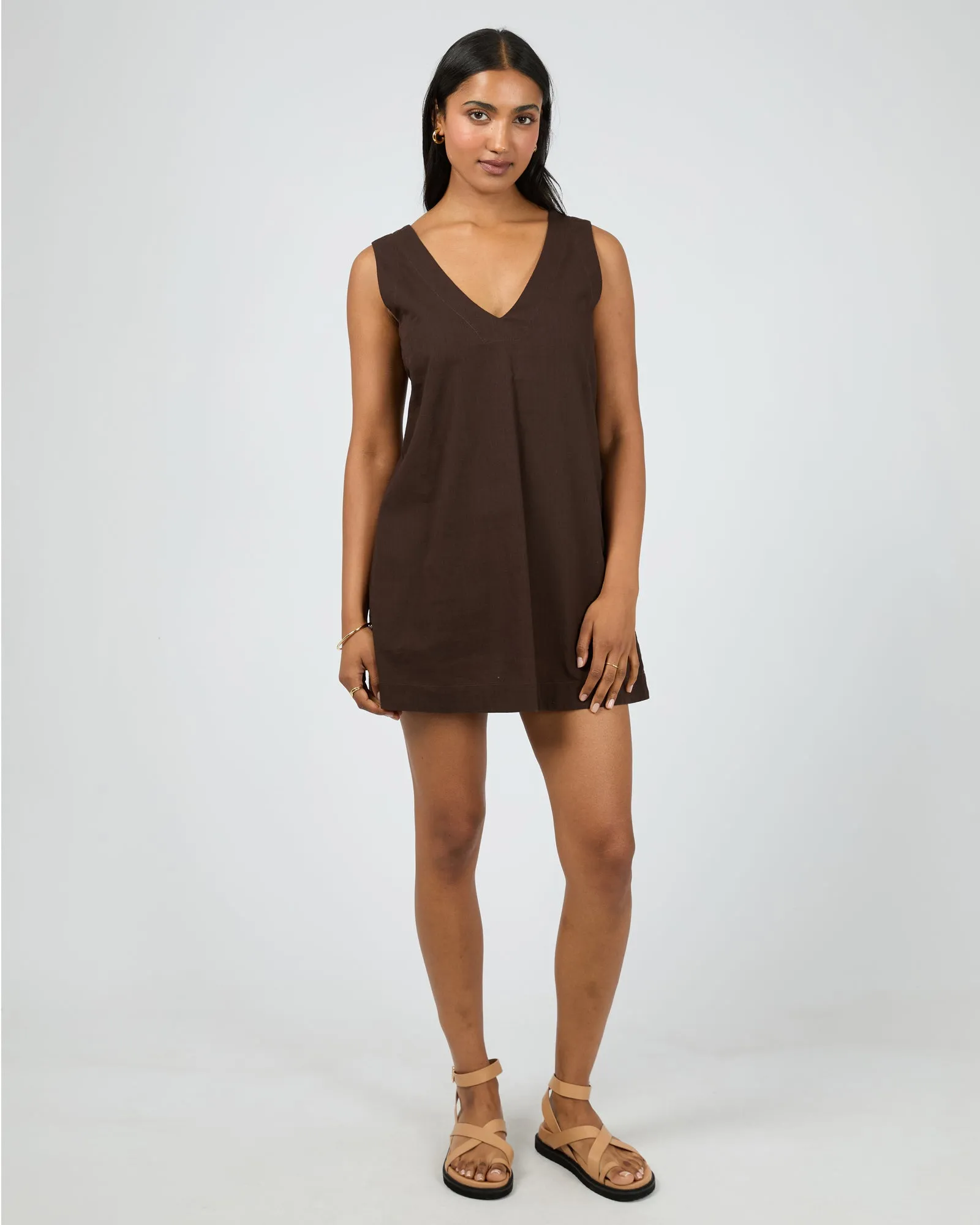 Essential Mini Dress Brown sold by All About Eve product image thumbnail 2