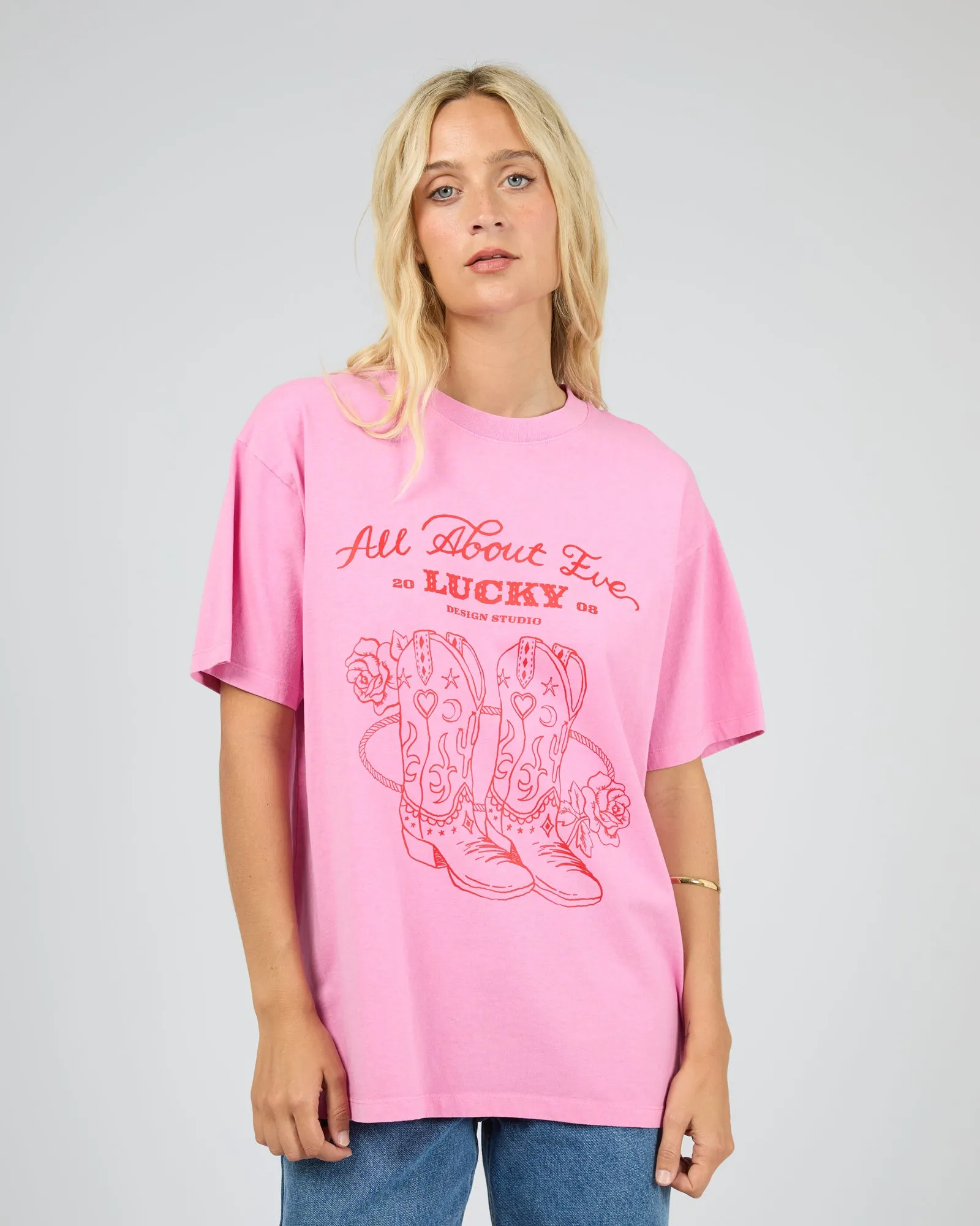 Rodeo Relaxed Tee Pink sold by All About Eve