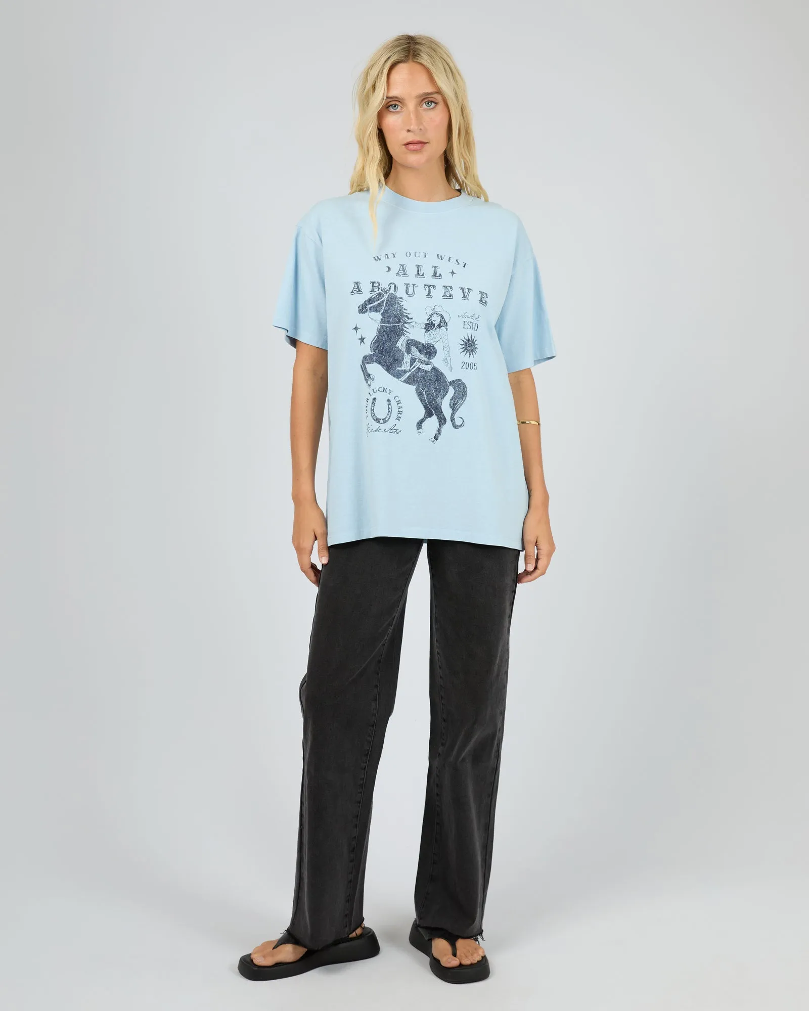 Giddy Up Relaxed Tee Sky Blue sold by All About Eve product image thumbnail 2