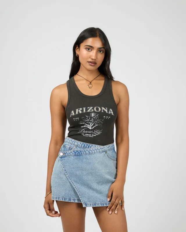 Desert Flower Tank Black sold by All About Eve