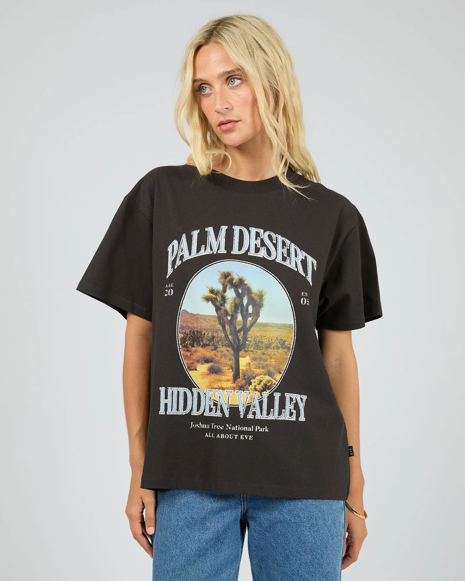Palm Desert Box Tee Washed Black sold by All About Eve product image thumbnail 4