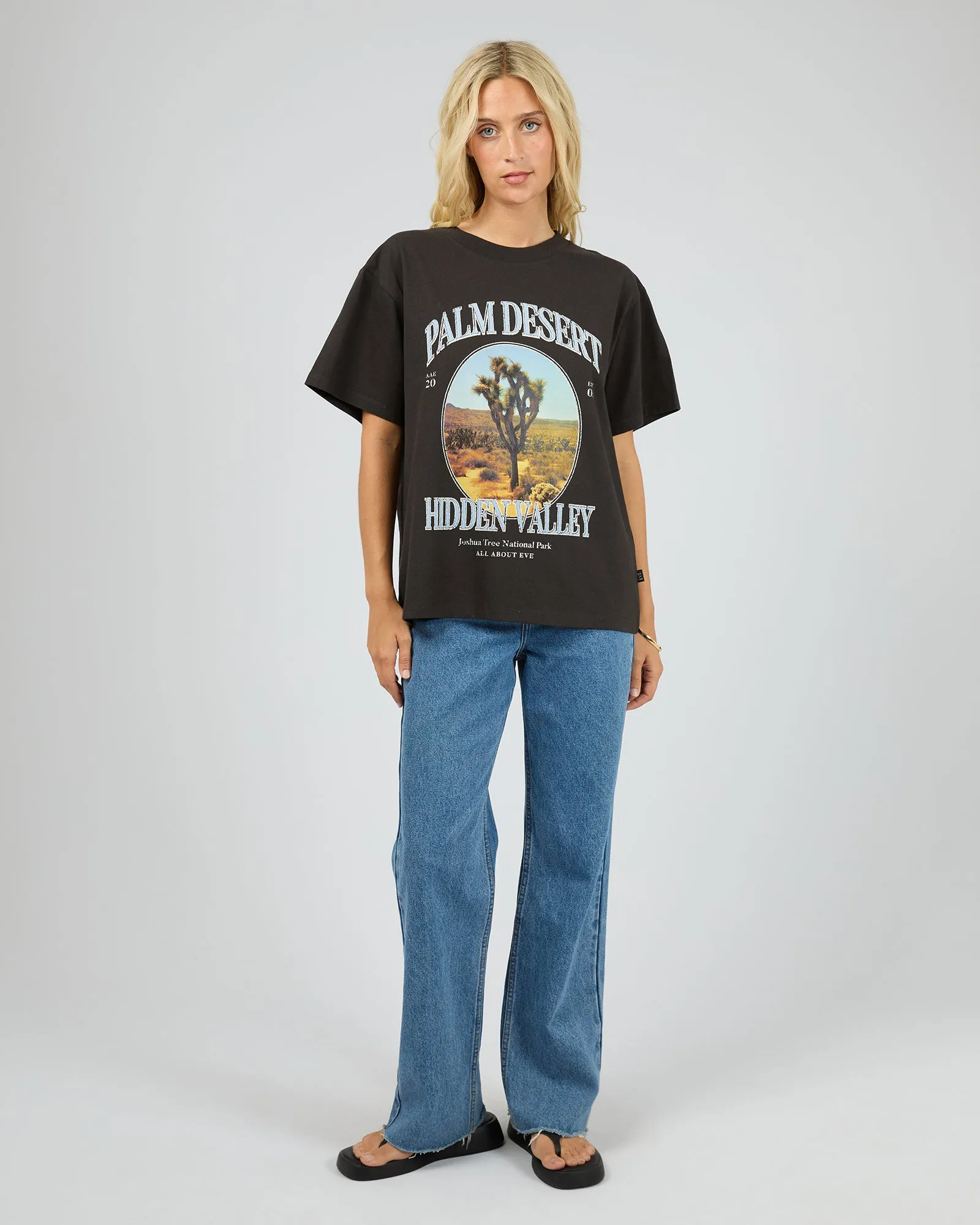 Palm Desert Box Tee Washed Black sold by All About Eve product image thumbnail 2