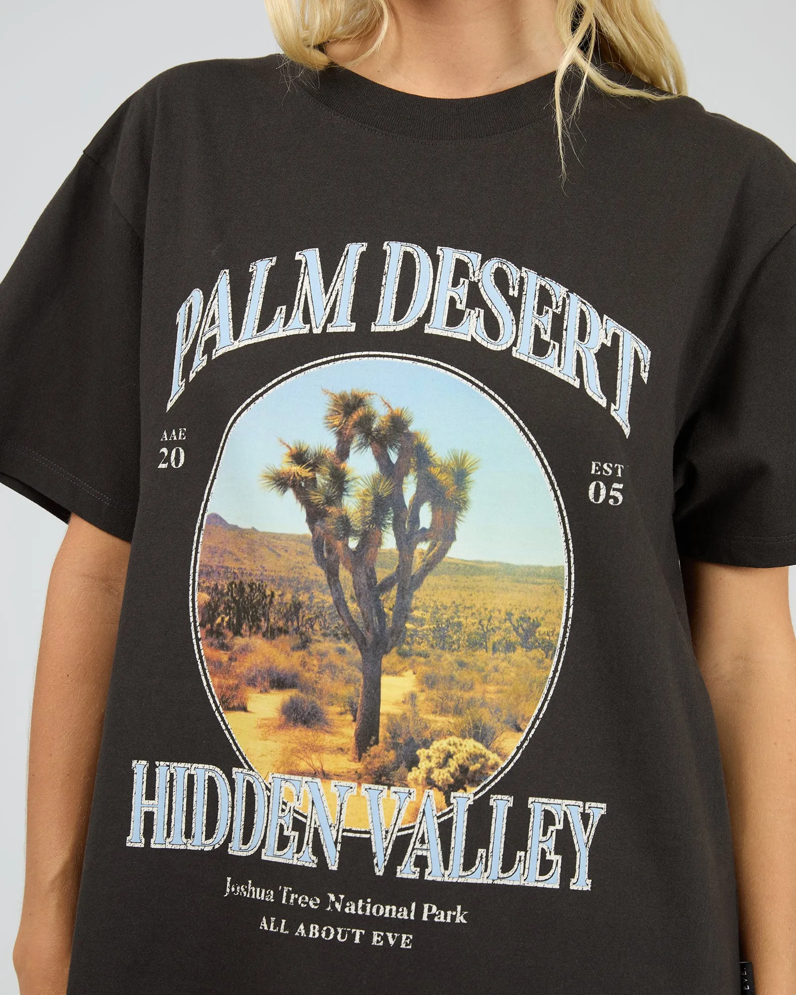 Palm Desert Box Tee Washed Black sold by All About Eve product image thumbnail 5