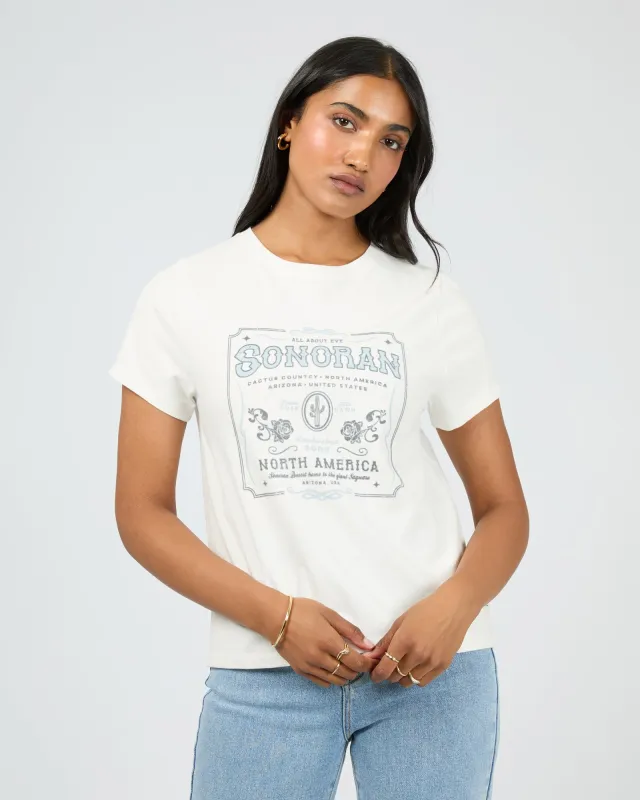 Sonoran Regular Tee Vintage White sold by All About Eve