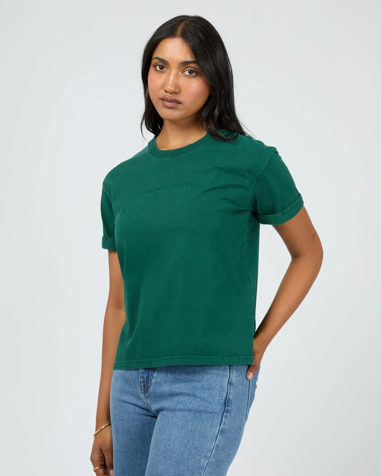Aae Washed Tee Forrest Green sold by All About Eve product image thumbnail 5