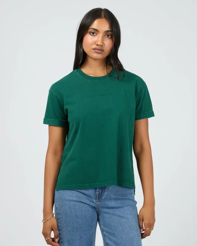Aae Washed Tee Forrest Green sold by All About Eve