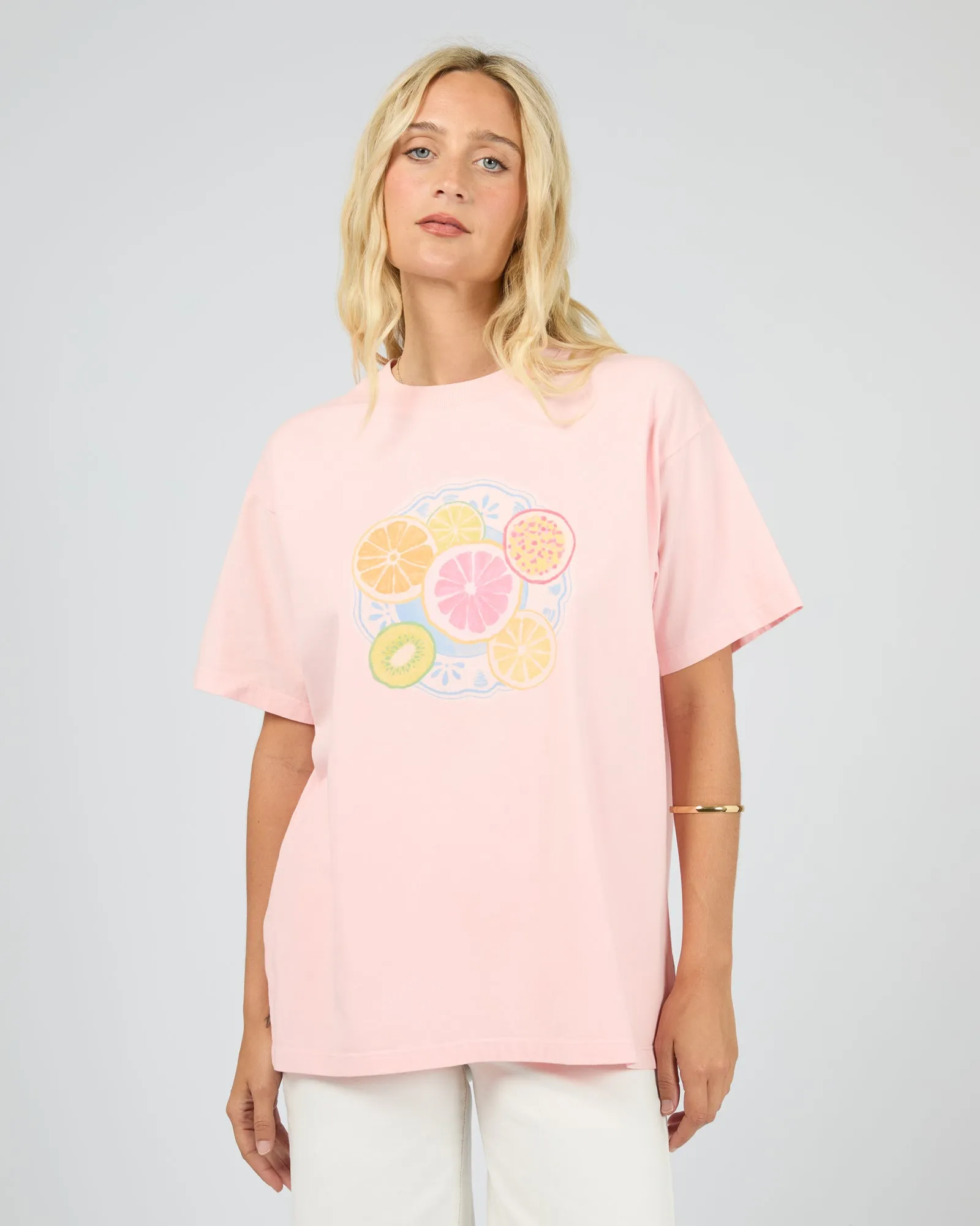 Fruit Salad Relaxed Tee Pink sold by All About Eve