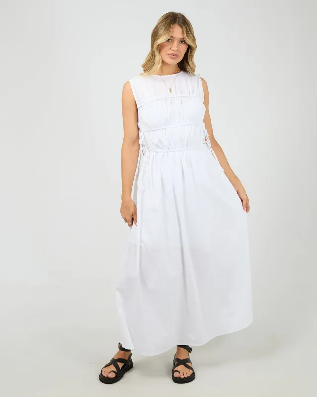 Lou Lou Tie Maxi Dress White sold by All About Eve
