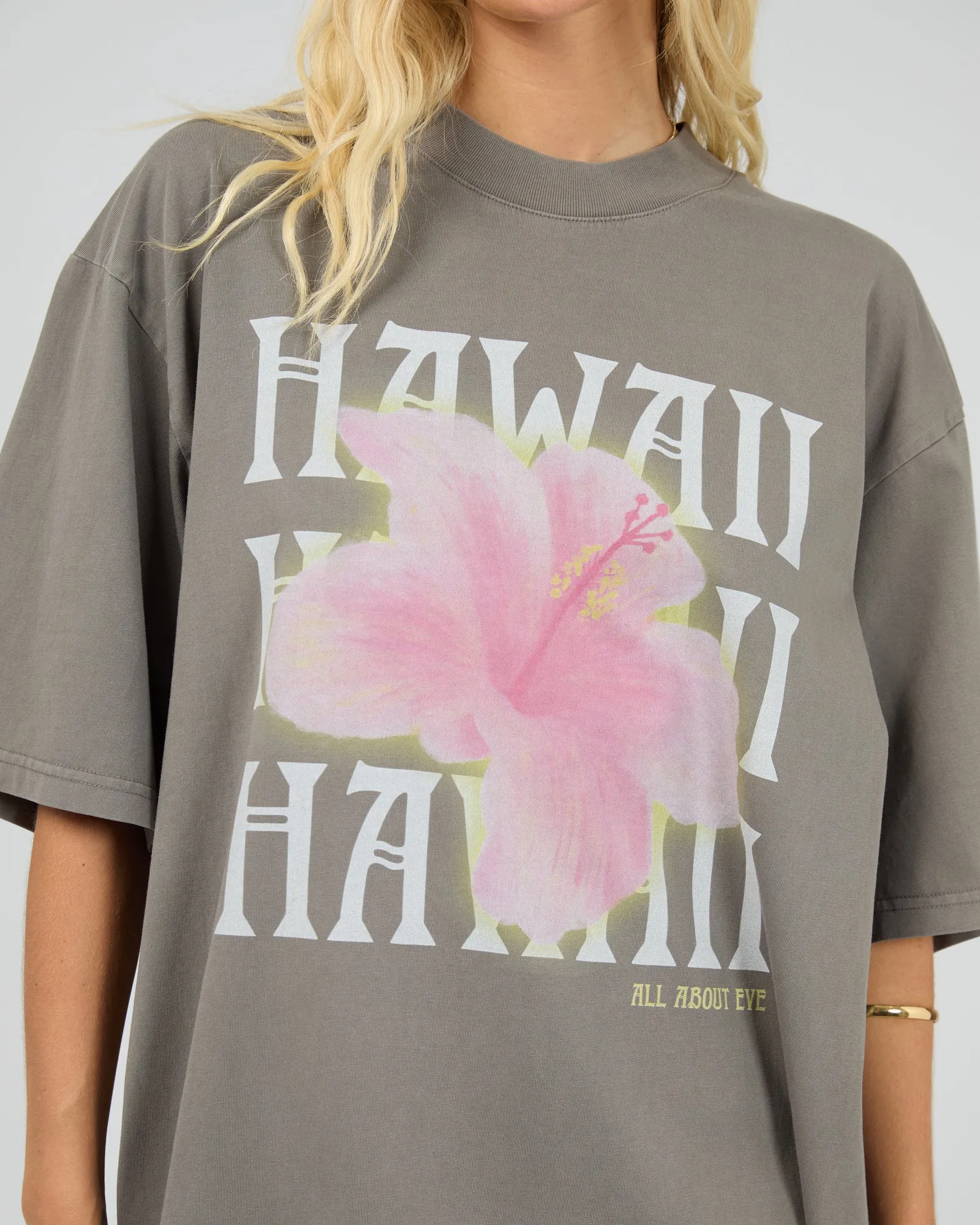 Hawaii Oversized Tee Charcoal sold by All About Eve product image thumbnail 5
