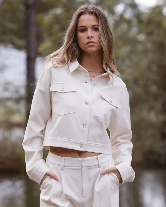 Gia Jacket Vintage White sold by All About Eve