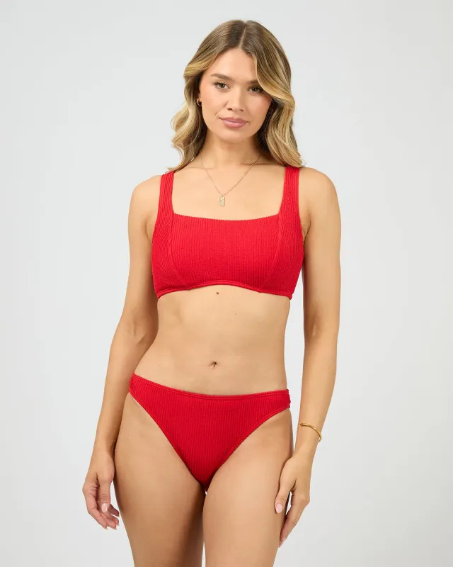 Phoenix Full Support D-Dd Bralette Bikini Top Red sold by All About Eve