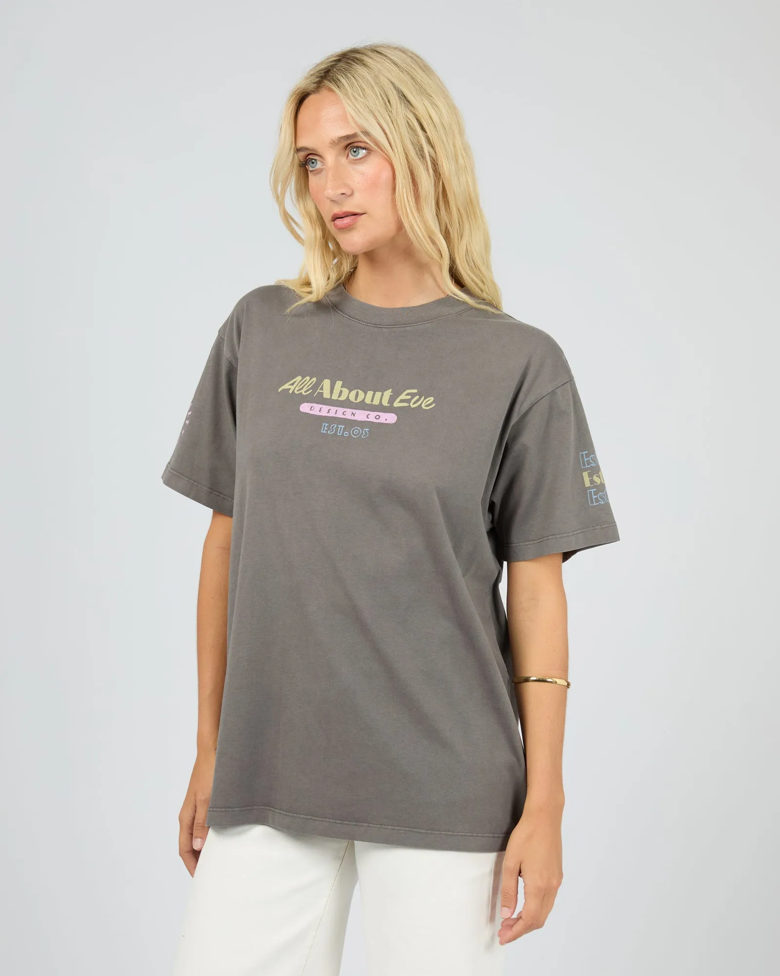Vacation Relaxed Tee Charcoal sold by All About Eve product image thumbnail 4