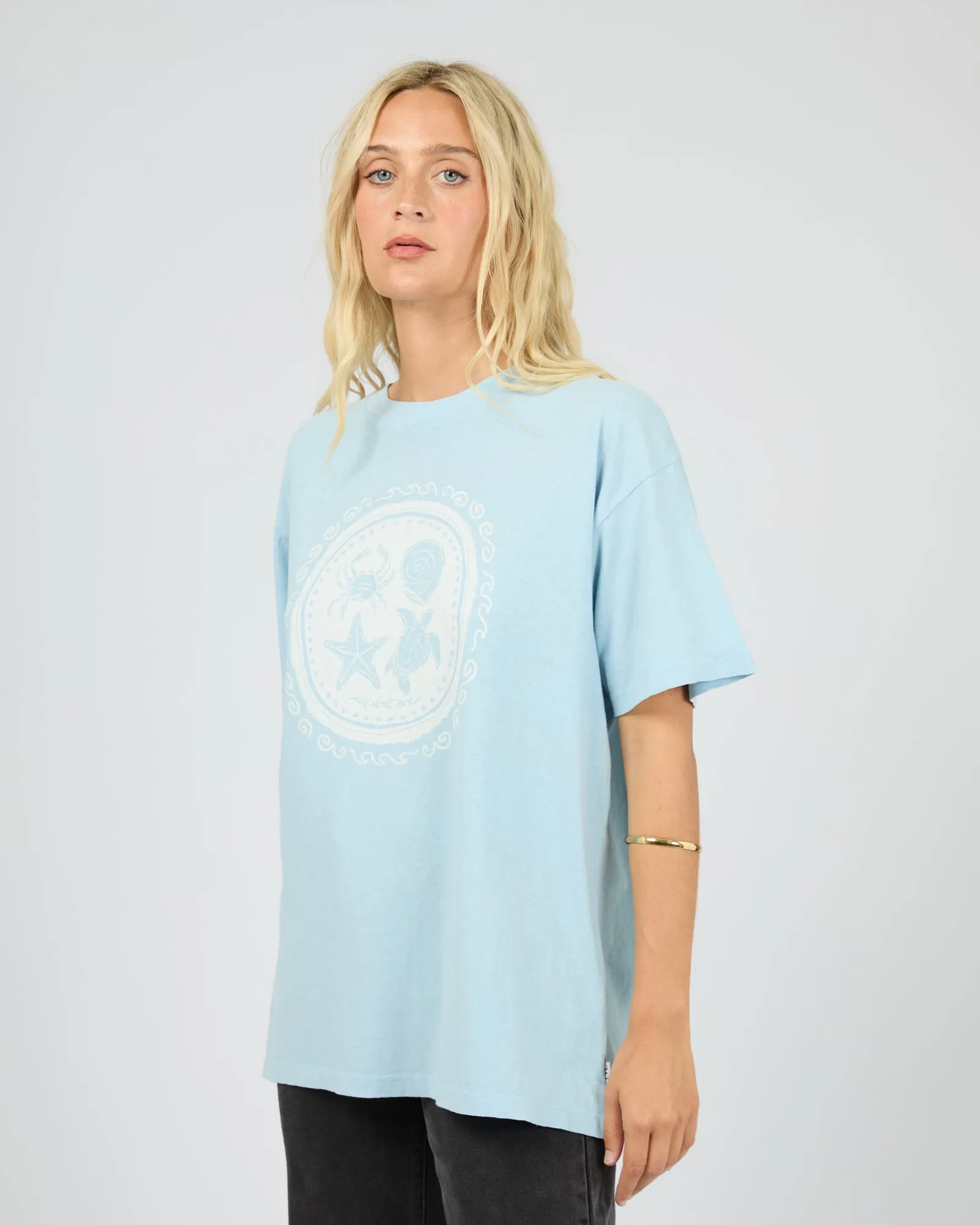 Sand And Sea Relaxed Tee Sky Blue sold by All About Eve product image thumbnail 4