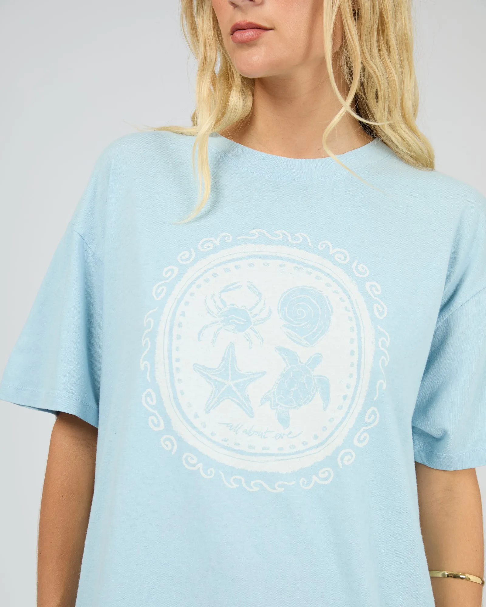 Sand And Sea Relaxed Tee Sky Blue sold by All About Eve product image thumbnail 5