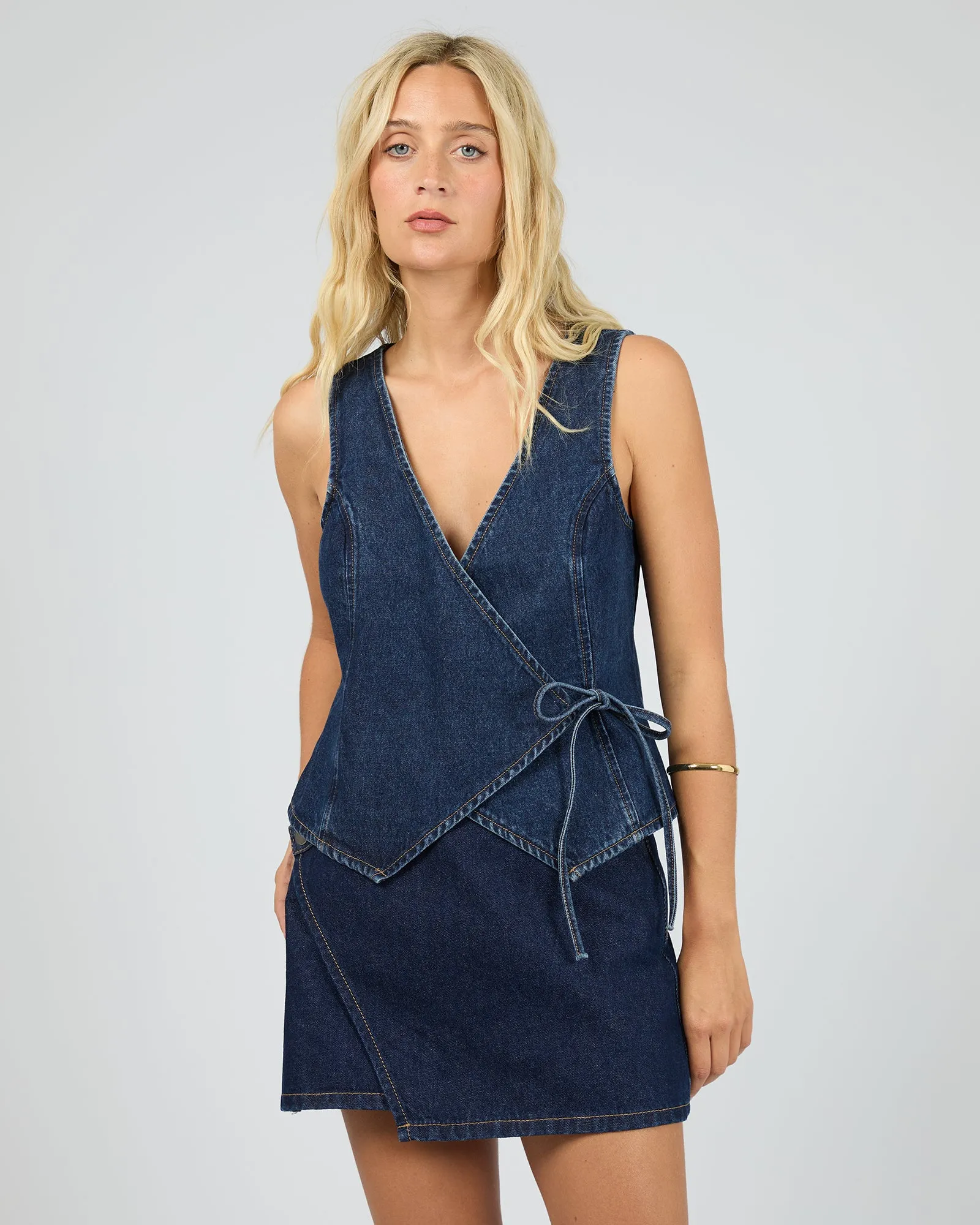 Bailey Denim Vest Indigo sold by All About Eve product image thumbnail 2