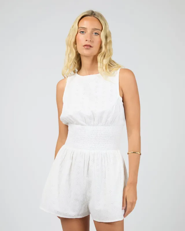 Winslet Romper White sold by All About Eve
