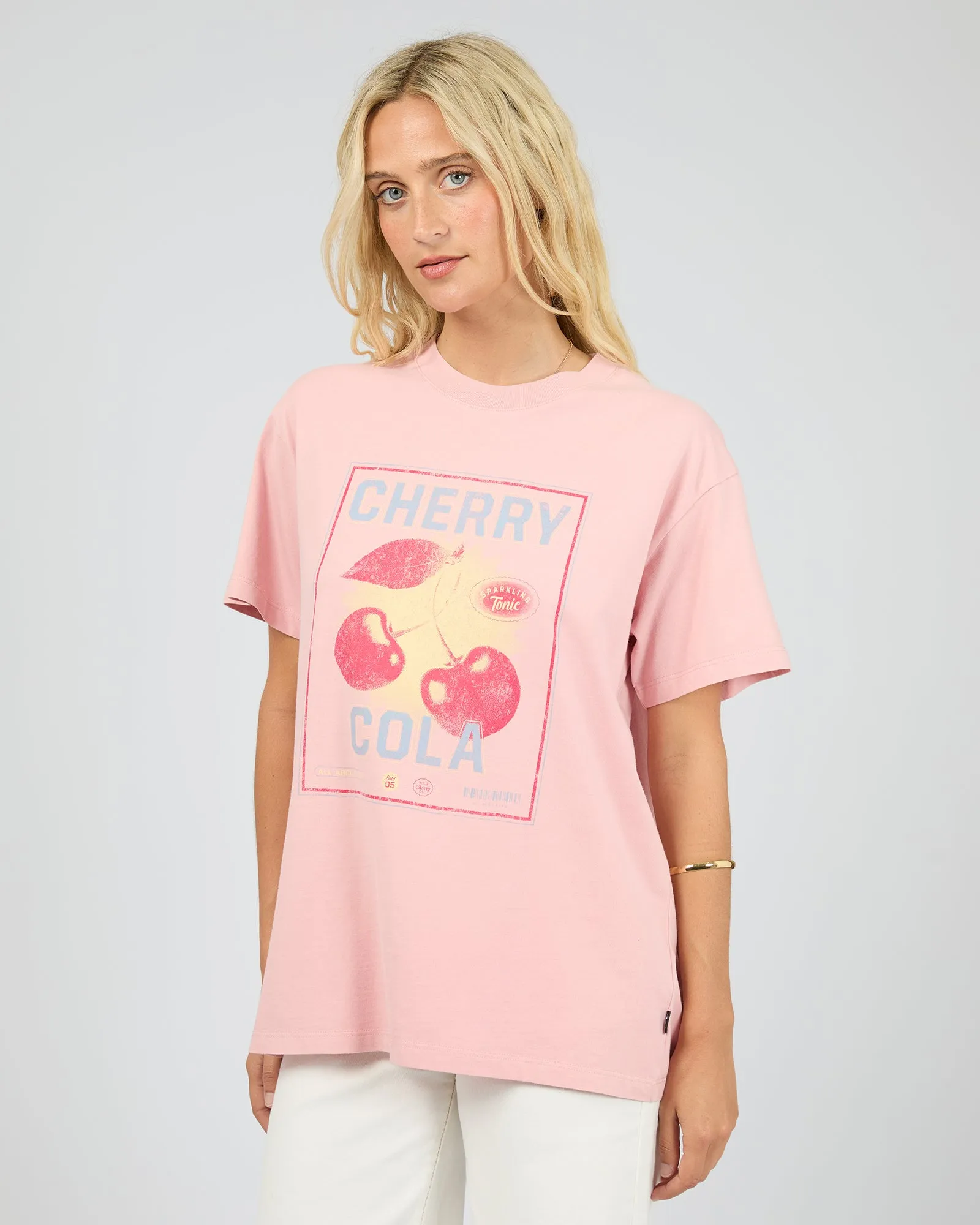Wild Cherry Relaxed Tee Pale Pink sold by All About Eve product image thumbnail 5