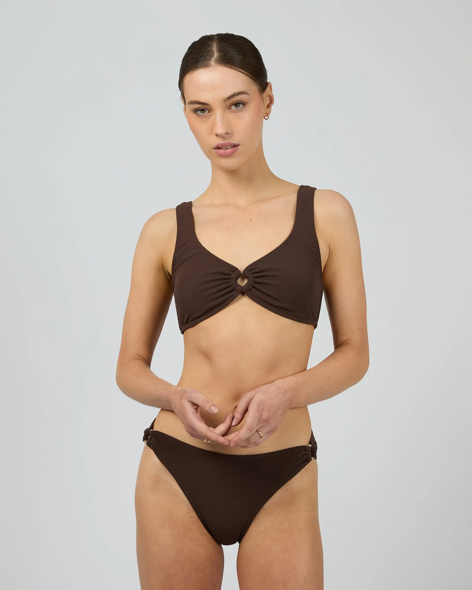 Salerno Fashion Bralette Bikini Top Brown sold by All About Eve product image thumbnail 2