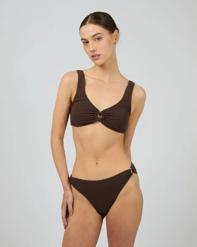Salerno Fashion Bikini Bottom Brown sold by All About Eve