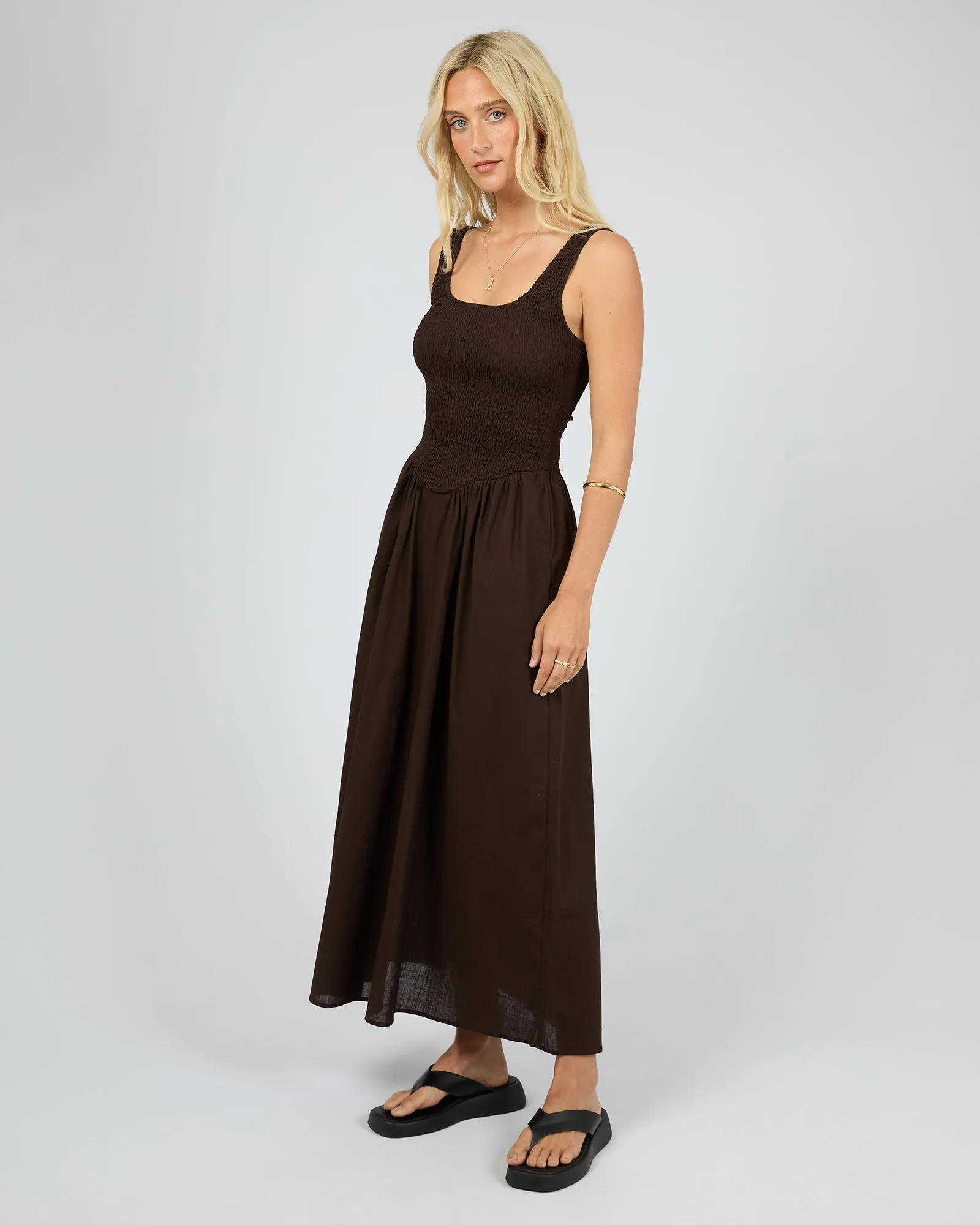Essential Maxi Dress Brown sold by All About Eve product image thumbnail 4