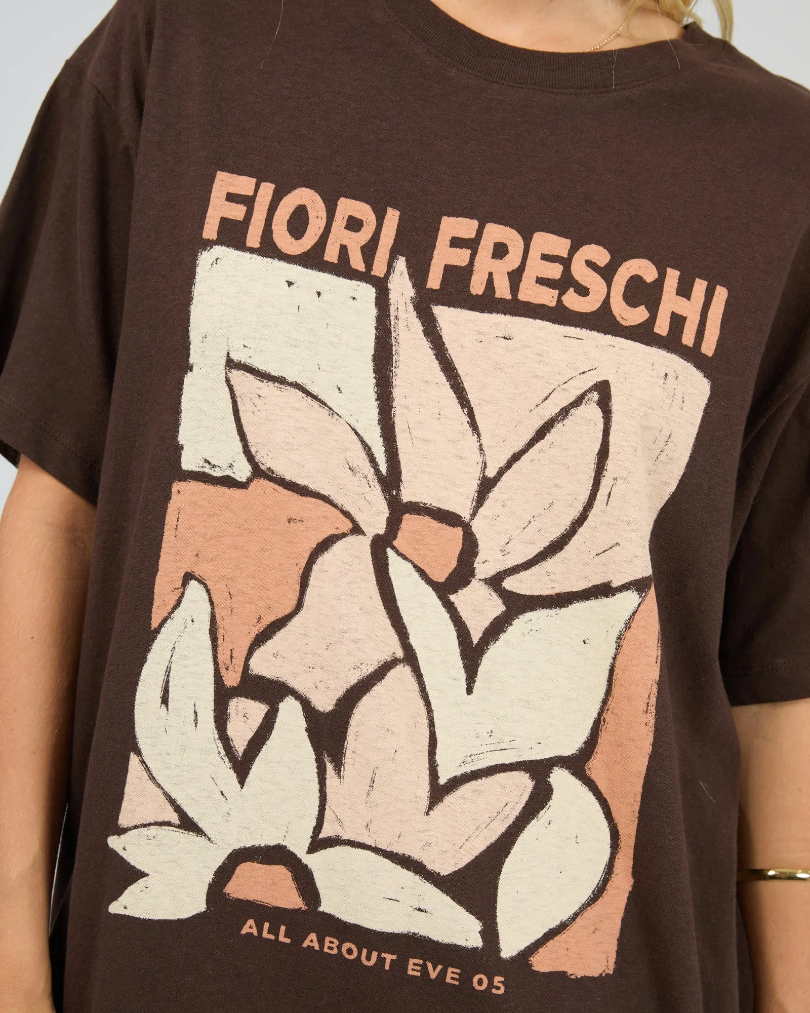 Fiori Freschi Relaxed Tee Brown sold by All About Eve product image thumbnail 5