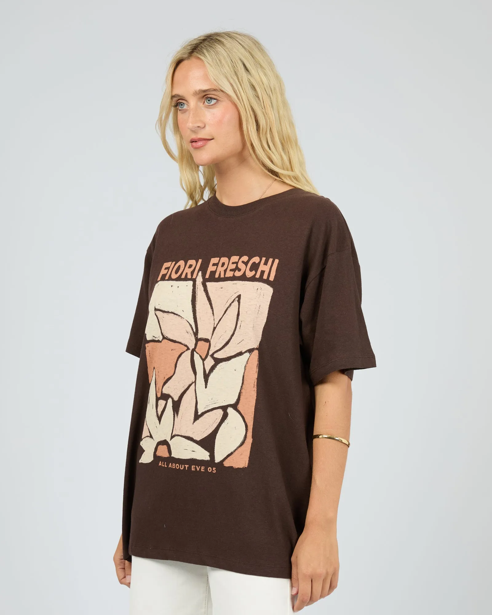 Fiori Freschi Relaxed Tee Brown sold by All About Eve product image thumbnail 4