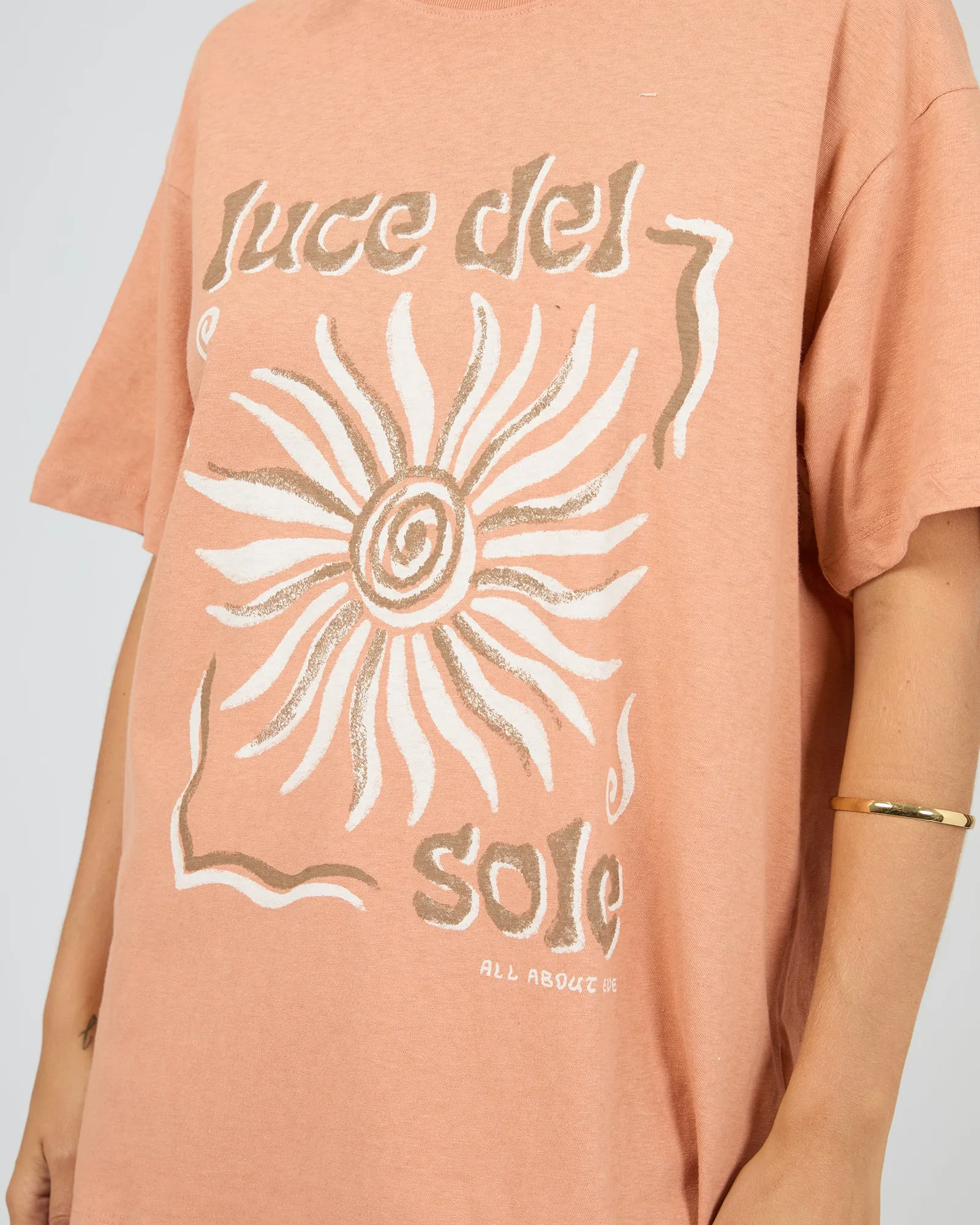 Del Sole Relaxed Tee Cinnamon sold by All About Eve product image thumbnail 5